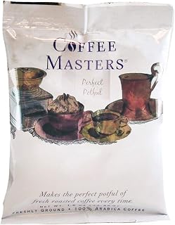 Coffee Masters Perfect Potful Butter Pecan Ground Coffee, 1.5-Ounce Packets (Pack of 12)