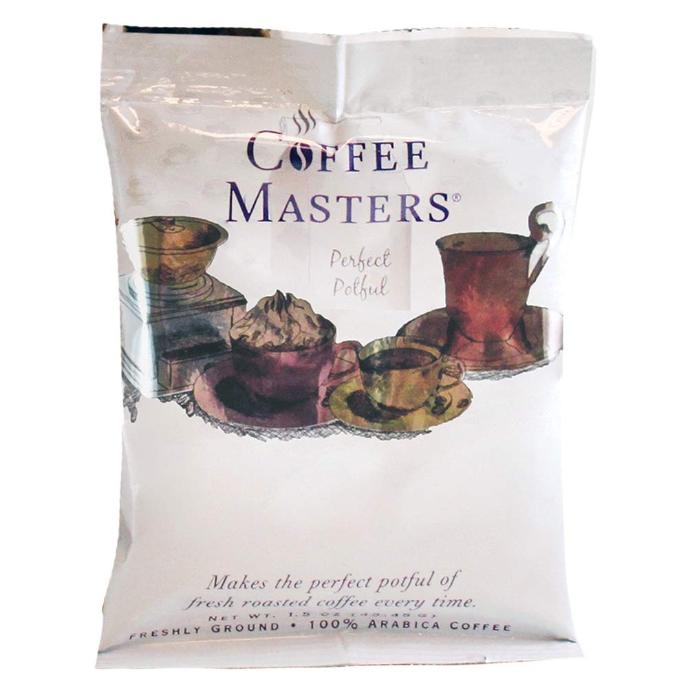 Coffee Masters Perfect Potful Cinn Ful Nut Ground Coffee, 1.5-Ounce Packets (Pack of 12)