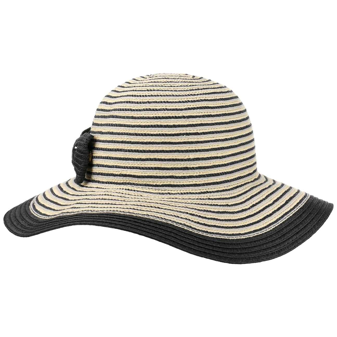 LIPODO Sombrero de ala Ancha Amina Stripes Mujer - Verano Playa Sol Primavera/Verano