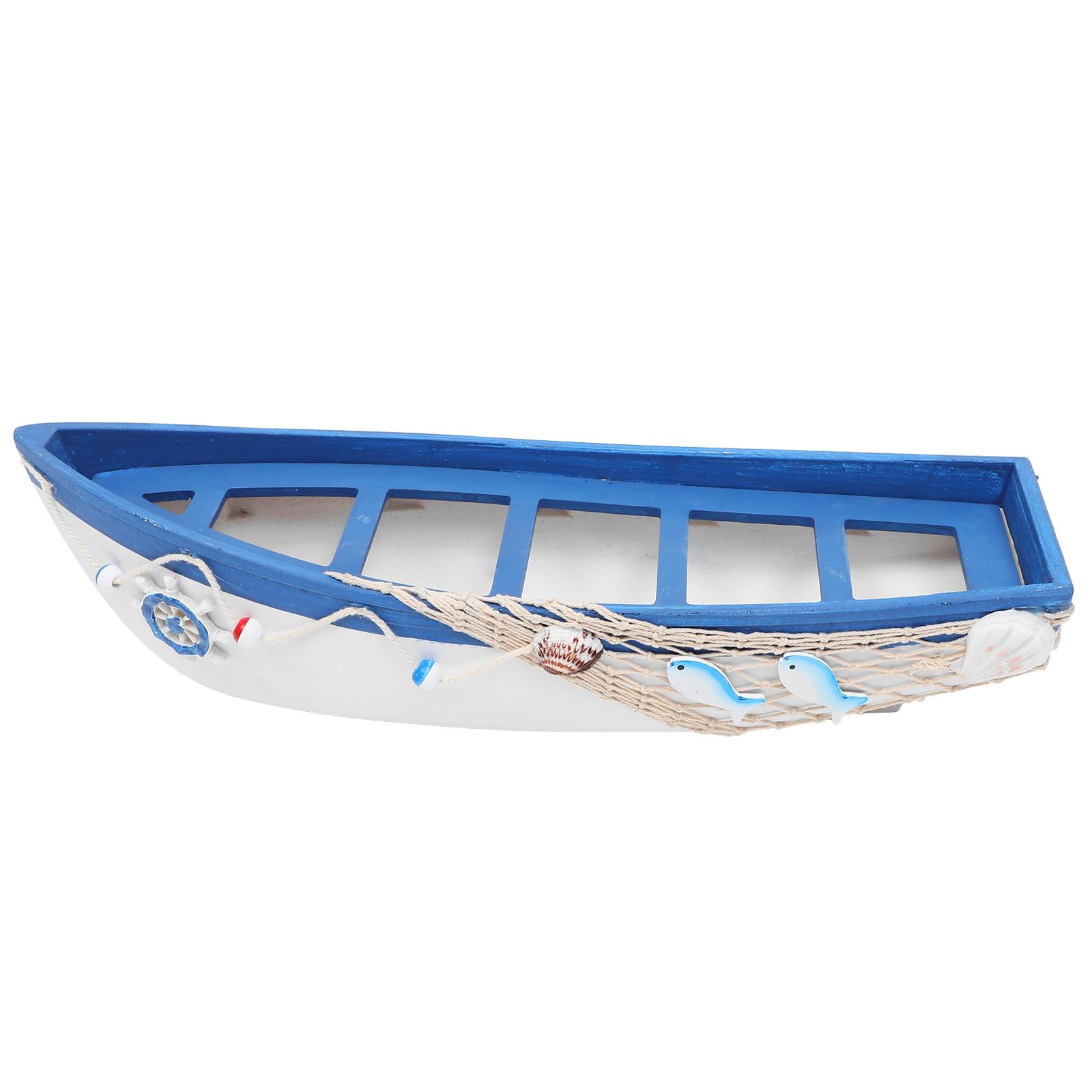 DOITOOL Grande Riproduzione di Nave in Legno Decorazione Barca a Vela Rustica, Ornamento Nautico da Tavolo in Legno, Centrotavola per Arredamento Casa a Tema Mare e Spiaggia, Artigianale