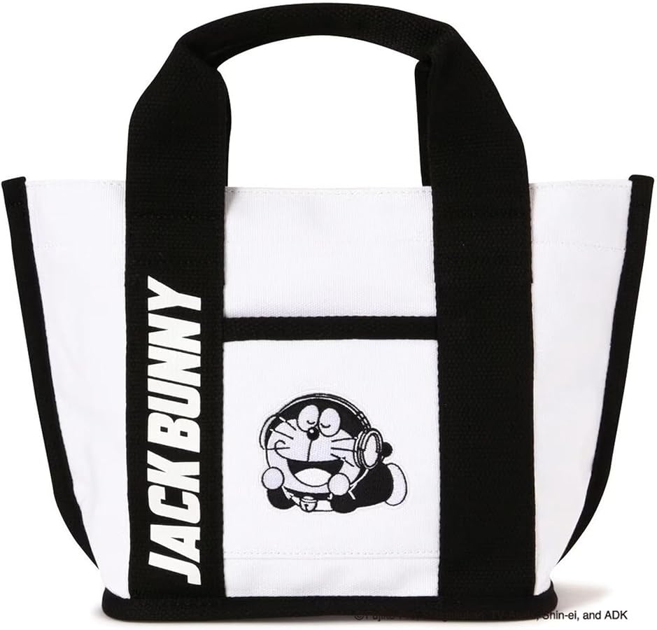 ジャックバニー　カートバッグ　ラウンドバッグ　トートバッグ　ゴルフ　黒　ロゴ ジャックバニー カートバッグ ラウンドバッグ トートバッグ ゴルフ 黒 ロゴ