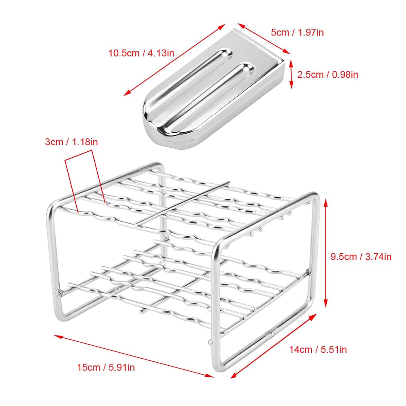 Edelstahl-Eis Am Stiel-Formen-Set, Eis-Form-Maker-Werkzeug, Eiscreme-Form mit Edelstahl-Stielhalter-Basis, Lolly-Maker-Set, Eis- für Heimwerker (Runder Kopf mit doppelter