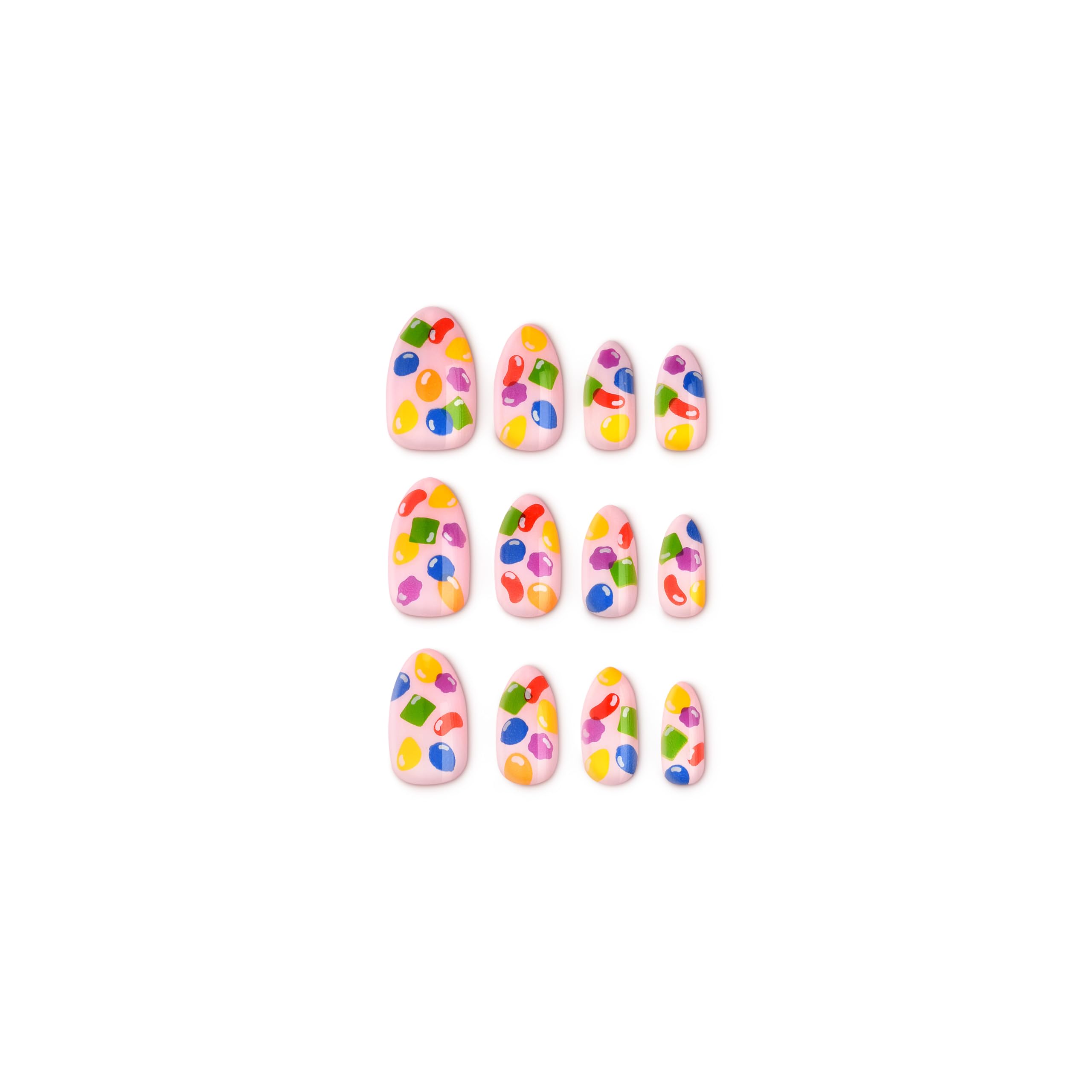 KIKO Milano Candy Crush™ Press On Nails, Disposable False Nails With A Candy-Inspired Design, multi-coloured - Image 2