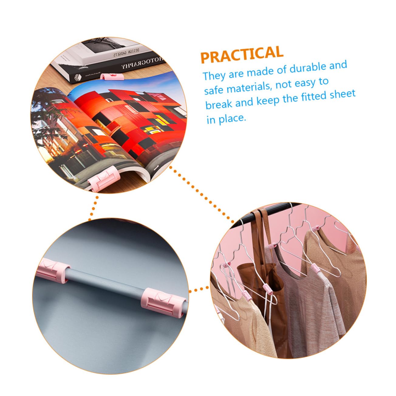 ABOOFAN 10Pcs Quilt Cover Fixators Non Slip Bed Sheet Clips for Sofa Cushions and Snack Sealing Household Quilt Clips for Secure Bedding and Versatile Use