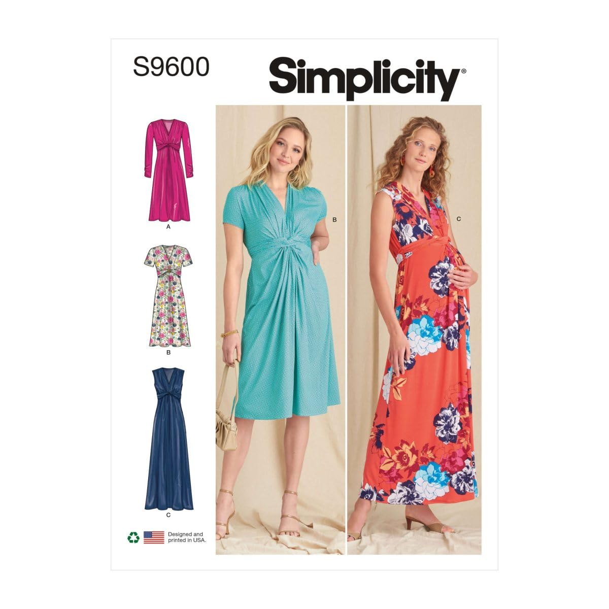 Simplicity SS9600U5 Misses Dress U5 (16-18-20-22-24)