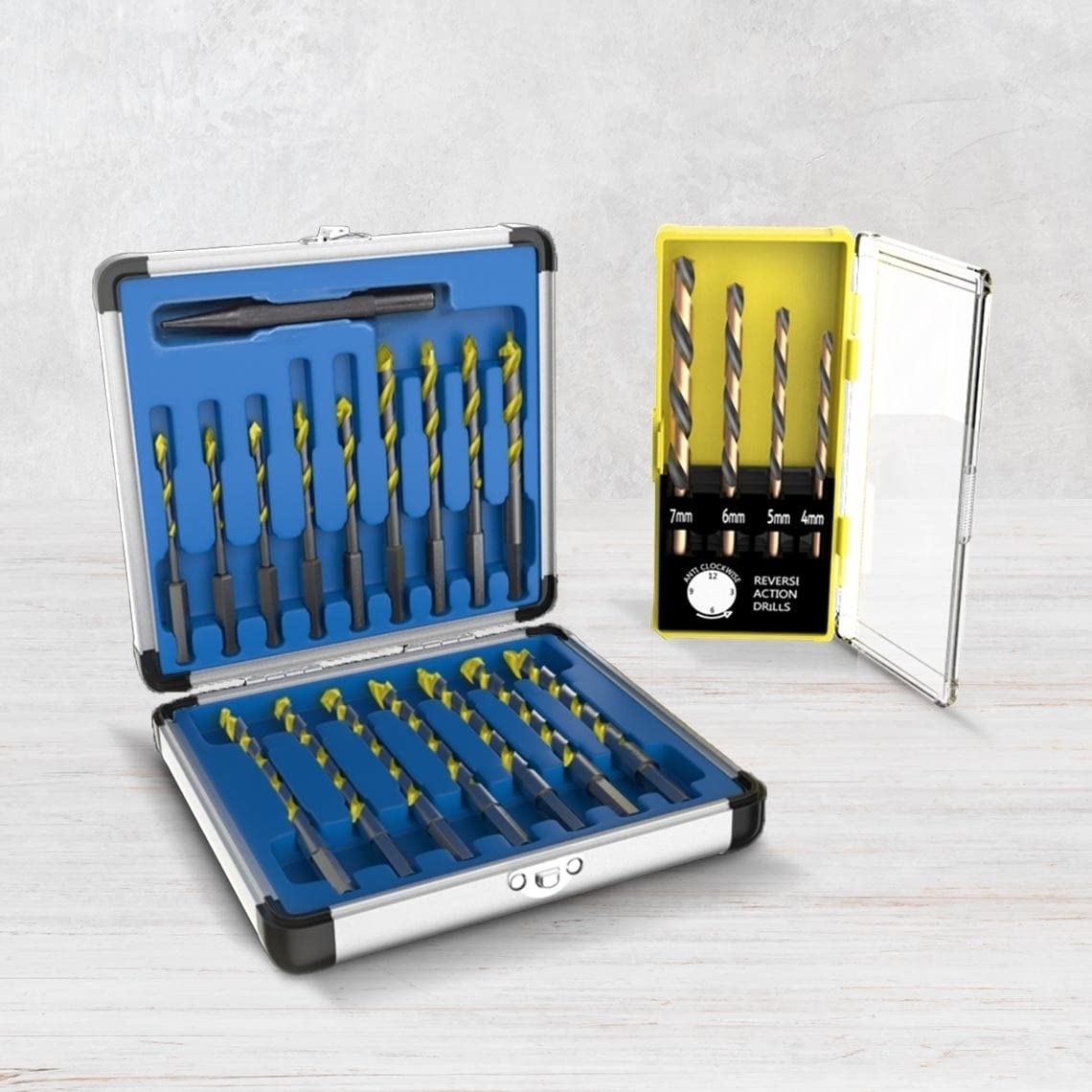 Hammersmith DrillBit Pro - 21tlg. Bohrer Set mit Sechskantschaft - Bohrerset für Metall, Holz, Stein, Glas & Beton - präzise & langlebig - Zubehör Bohrmaschine - Holzbohrer, Steinbohrer, Metallbohrer