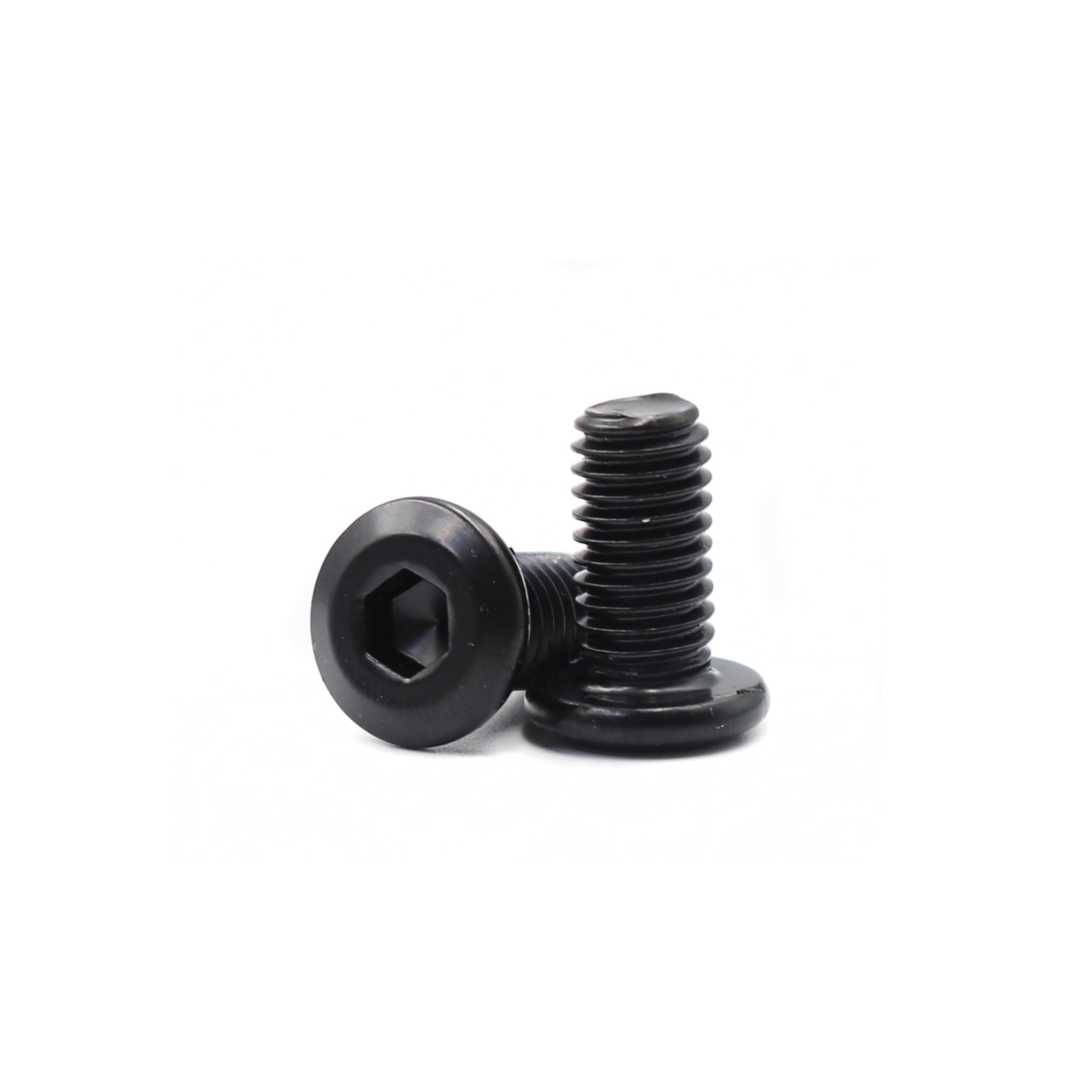 cSeao 10-Pack M8 x 22mm Black Flat Head Allen Head Joint Conecting Bolts Socket Cap Screws for Furniture Table 304 Stainless Steel