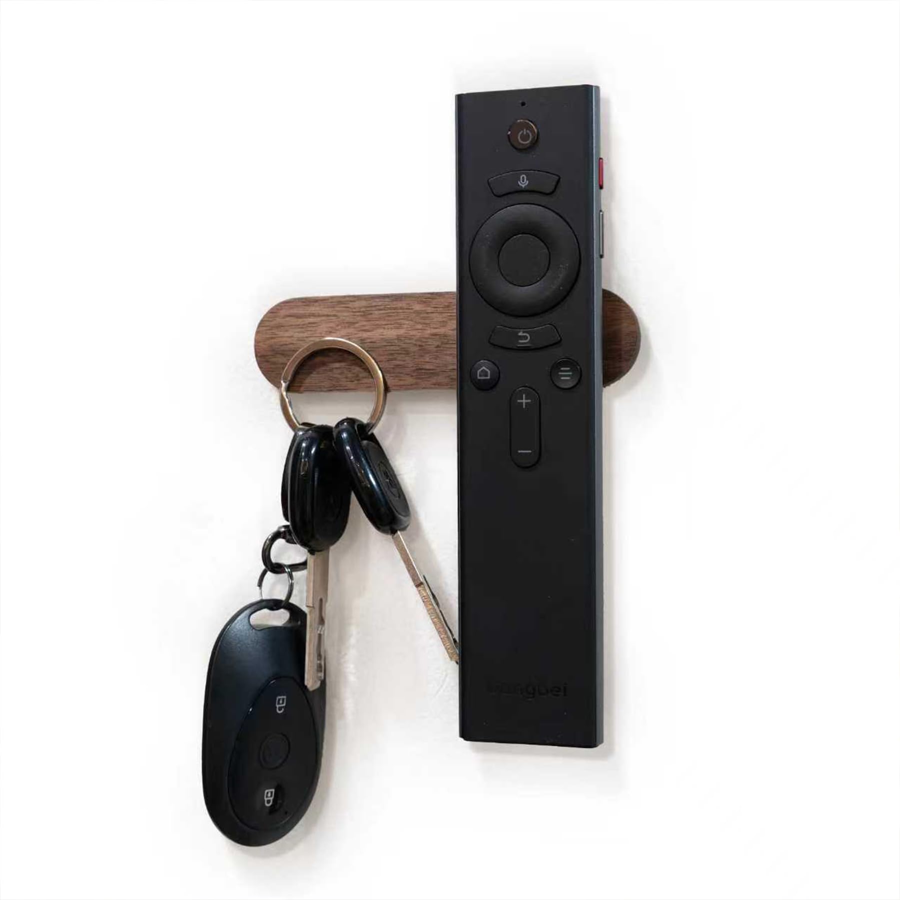 Magnetischer Schlüsselhalter, 2 Stück, magnetischer Schlüsselhalter, Organizer, Schlüsselanhänger, Haken mit selbstklebendem magnetischem Schlüsselringhalter für Wand, Tür