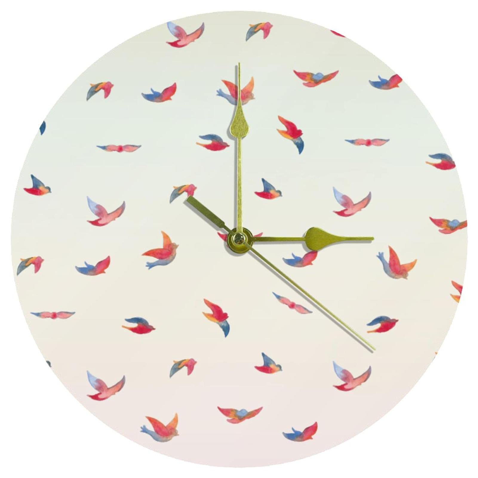 Horloge murale silencieuse en acrylique pour bureau et salon