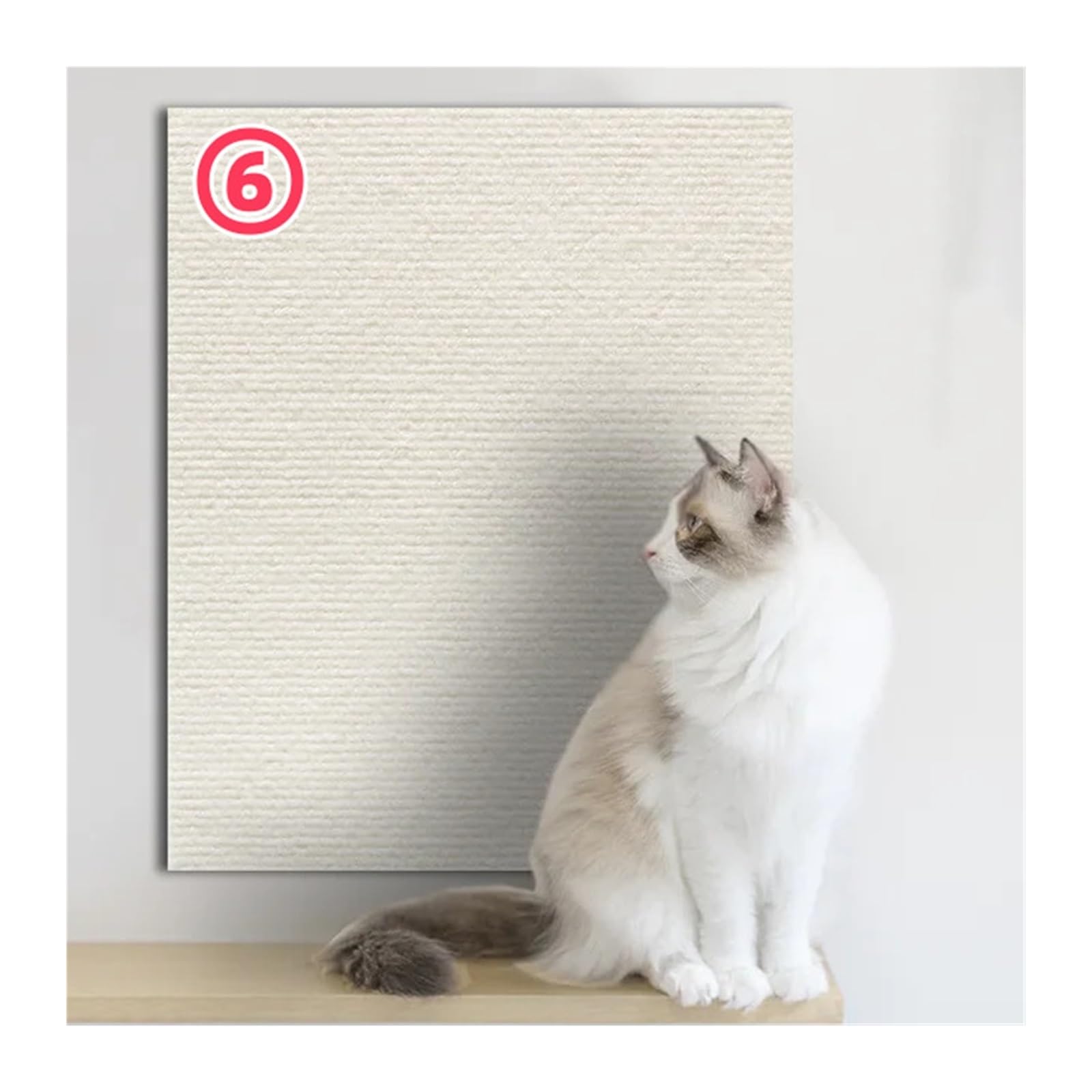 Protector Sofa Gatos Arañazo Rascador antigato for sofá, Cinta for rascar, artefacto de protección, Alfombra autoadhesiva, Tablero for Gatos, Juguetes(White,50x200cm)