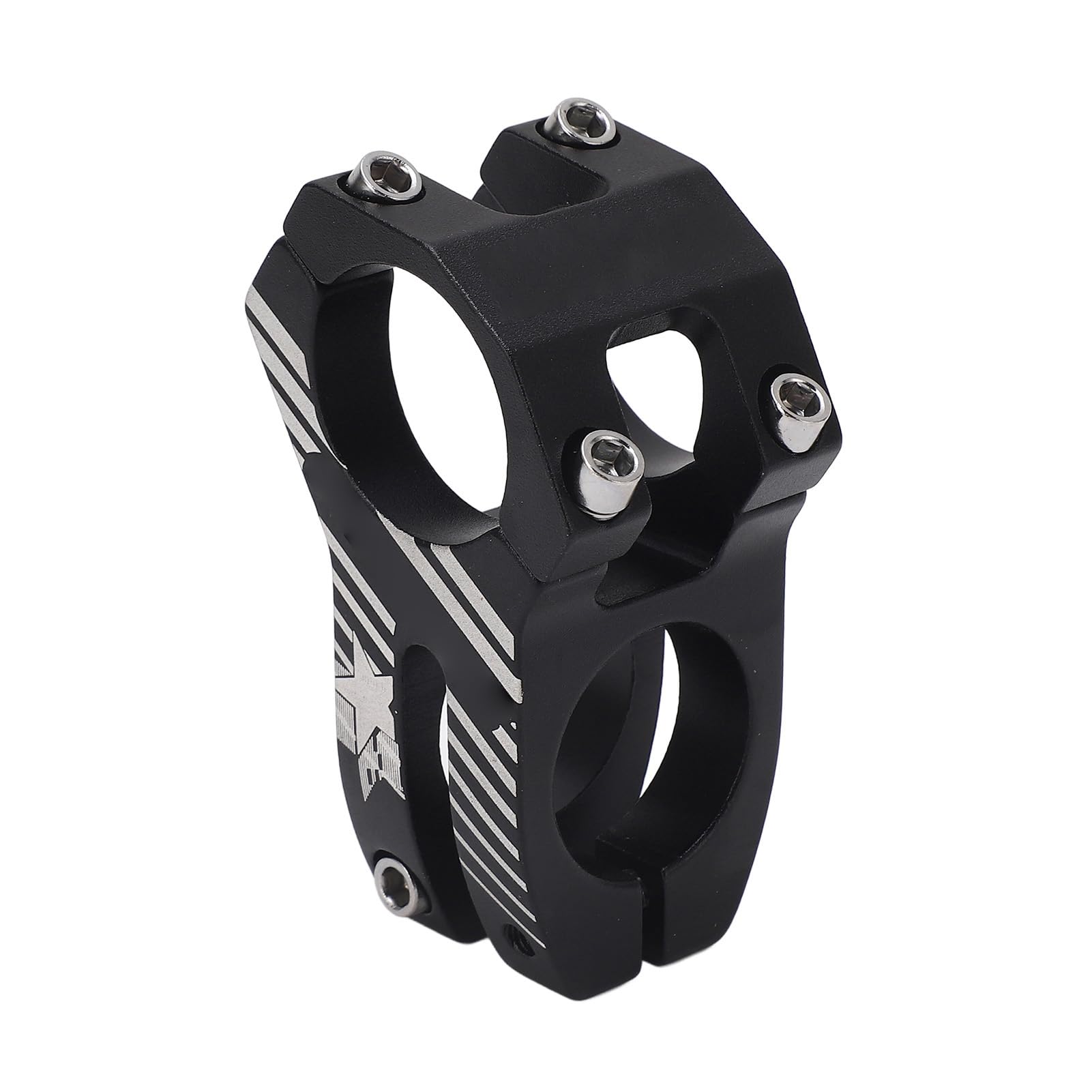 Mostek 31,8 mm, trzonek rowerowy ze stopu aluminium, kierownica rowerowa do roweru górskiego, rower szosowy, BMX, (czarny)