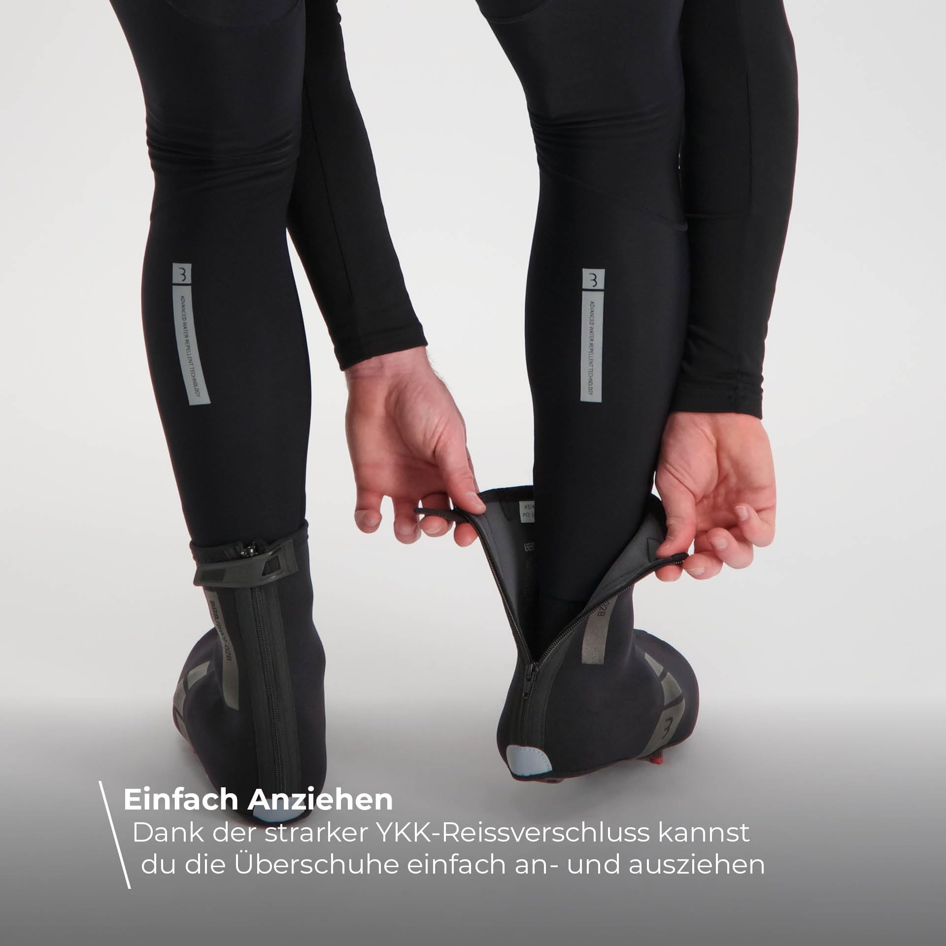 BBB Cycling Fahrrad Überschuhe für Herren und Damen | Winter Schuhüberzieher Windfest Kälteschutz Thermo Neopren Überschuhe für Rennrad MTB | HeavyDuty OSS BWS-02B