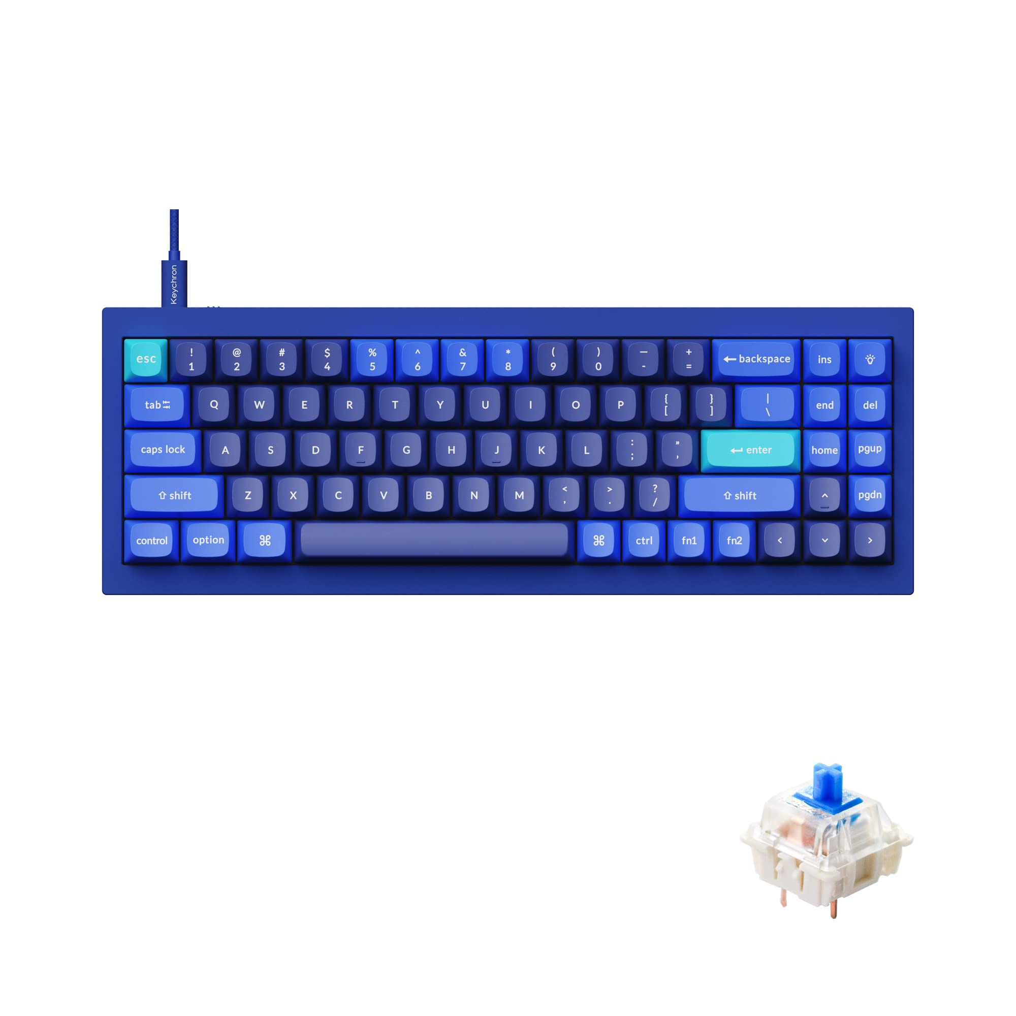 Amazon.com: Keychron Q7 Wired Custom Mechanical Keyboard, 70