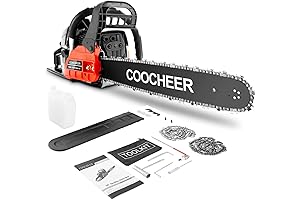 COOCHEER 20-Inch Gas-Powered Chainsaw: Powerhouse for Trimming and Cutting
