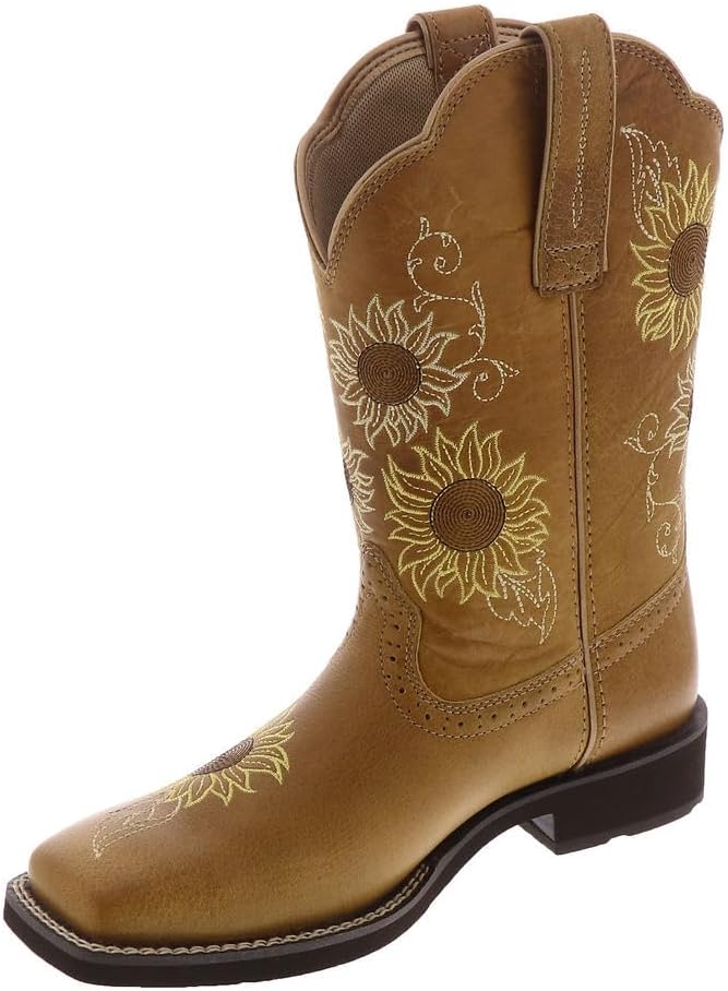 ARIAT Women's Blossom Western Boot, Sanded Tan, 9