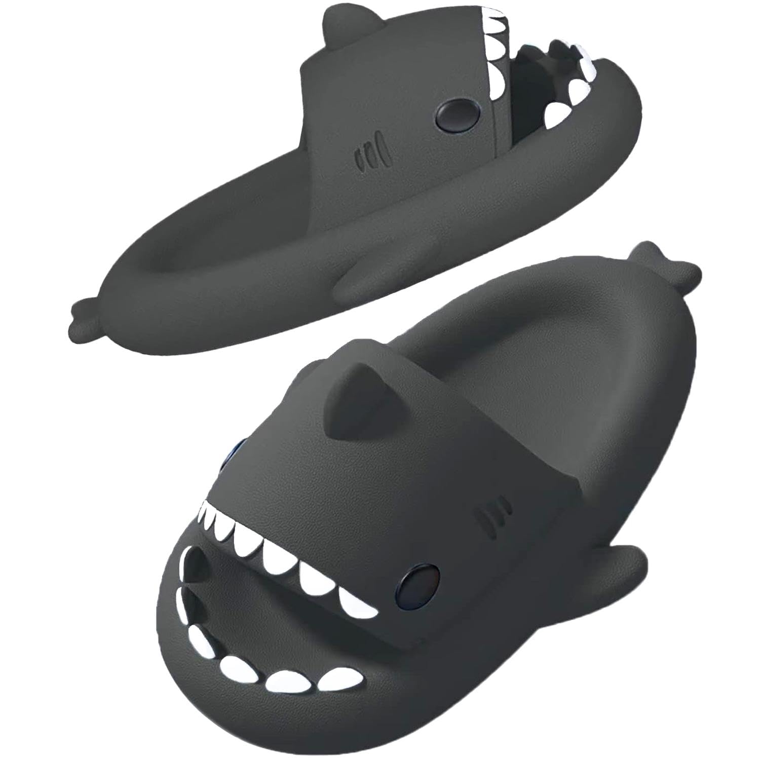 SAGUARO Zapatillas de Casa de Tiburón para Adultos, Pantuflas de Baño de Ducha Antideslizantes y de Secado Rápido para Hombres y Mujeres, Cómodas Sandalias para la Jardín, Piscina y Playa