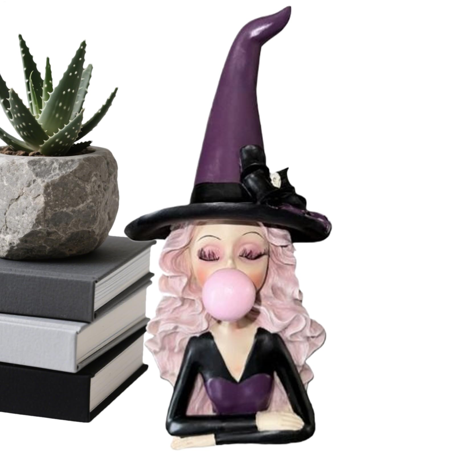 Figurines de sorcière d'Halloween en résine brisez la banalité de votre déco de chambre