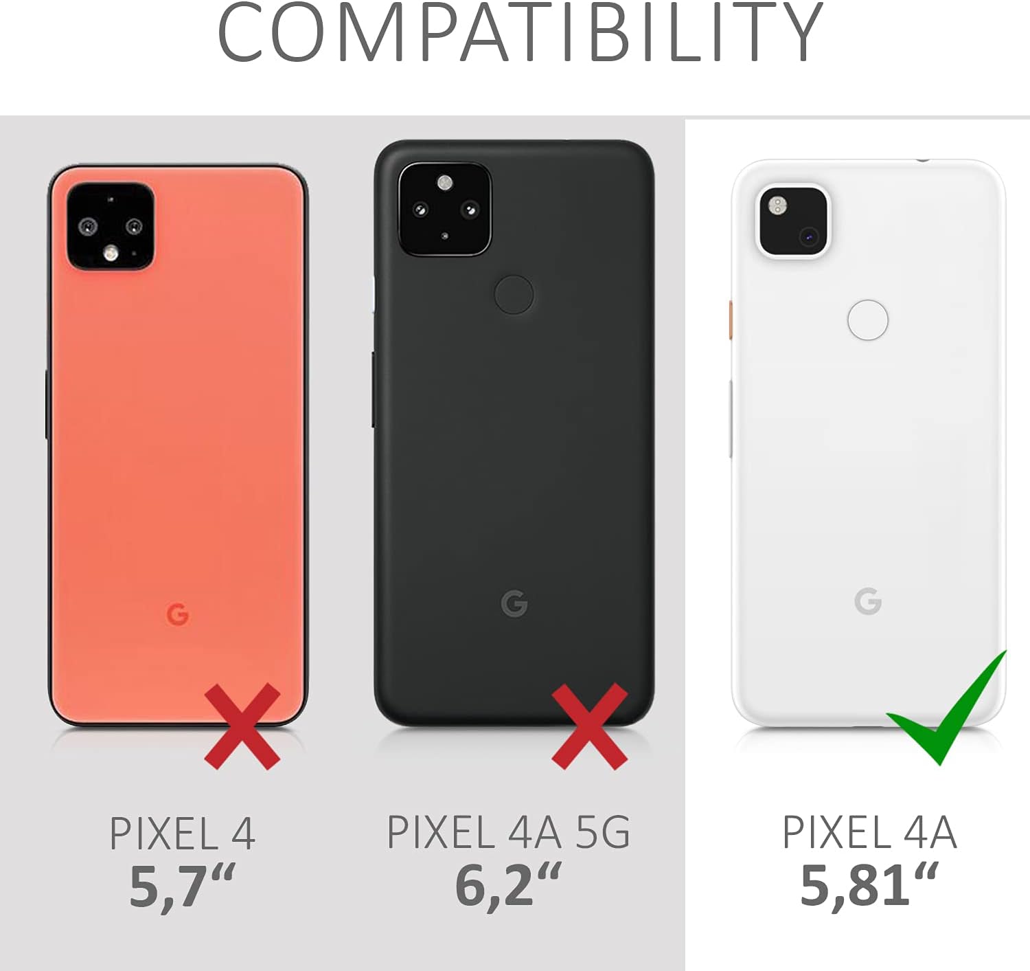 kwmobile Crossbody Case Compatible with Google Pixel 4a Case - Clear TPU Phone Cover w/Lanyard Cord Strap - Anthracite 8 61zoy5MOb1S. AC SL1500