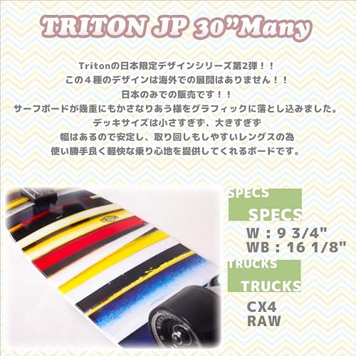 CARVER カーバー スケートボード TRITON JP 30”Many トライ