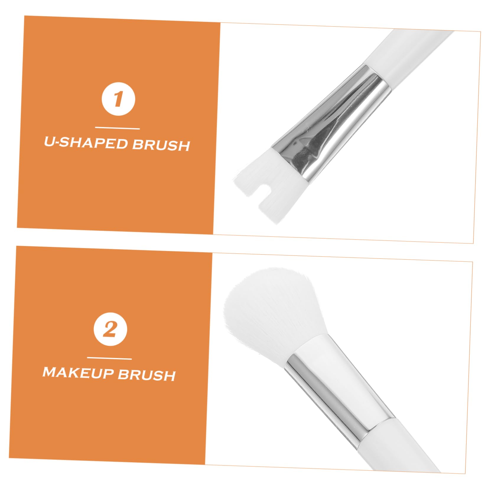 BESTYASH Dual Ended Shaped Makeup Brush Versatile Cosmetic Powder Concealer Tool for Liquid Foundation Blush and Highlighter for Professionals Makeup Enthusiasts Sturdy Grip Design