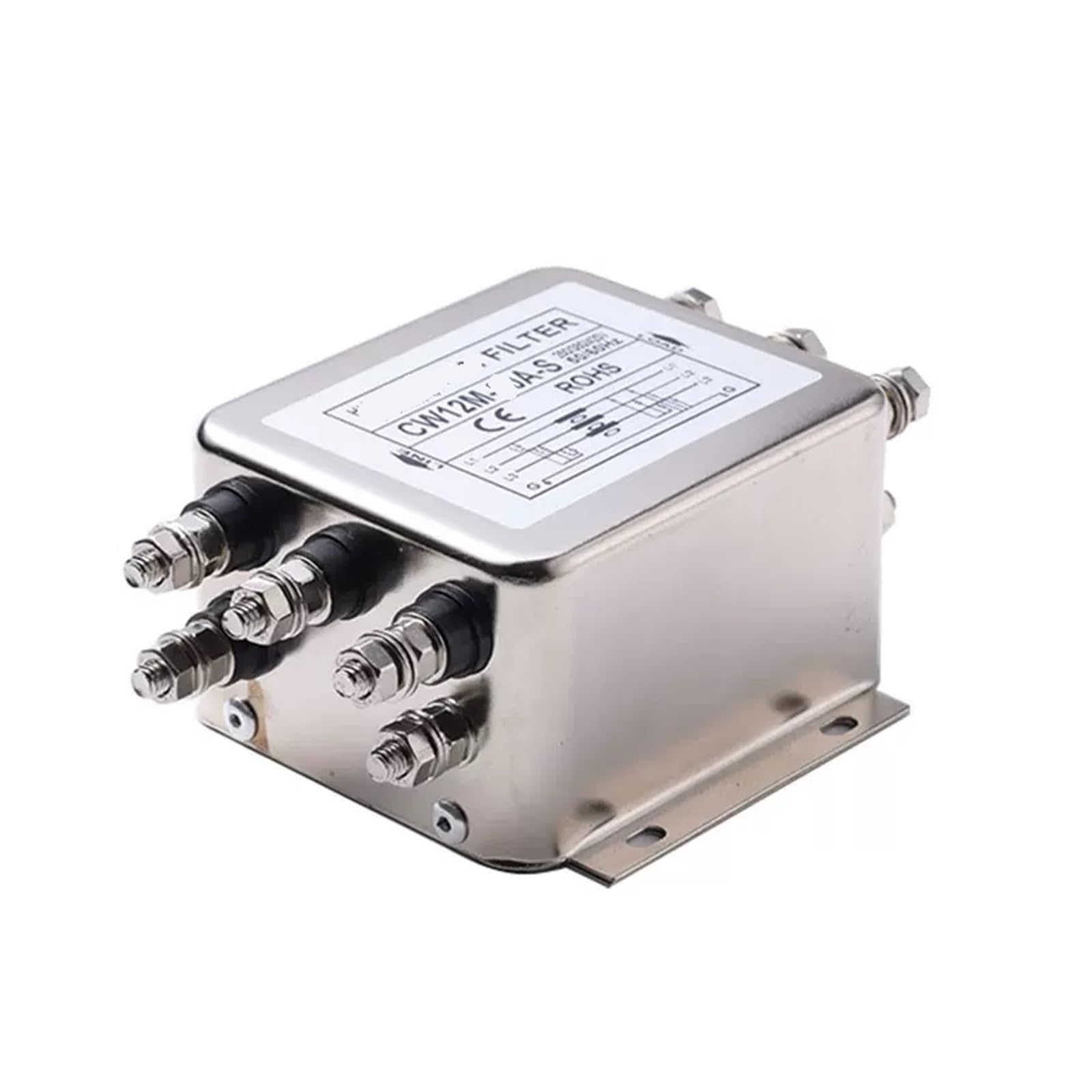 WBBAYDRFR CW12M three-phase four-wire screw power filter 220V 380V anti-interference 10A 20A 30A(CW12M-10A-S)