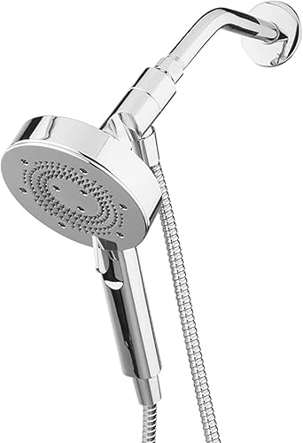 Vista 12 de Brondell Nebia Yuba HaloNetic - Cabezal de ducha magnético de mano con doble muelle, manguera de acero inoxidable de 60 pulgadas, 5 ajustes, negro