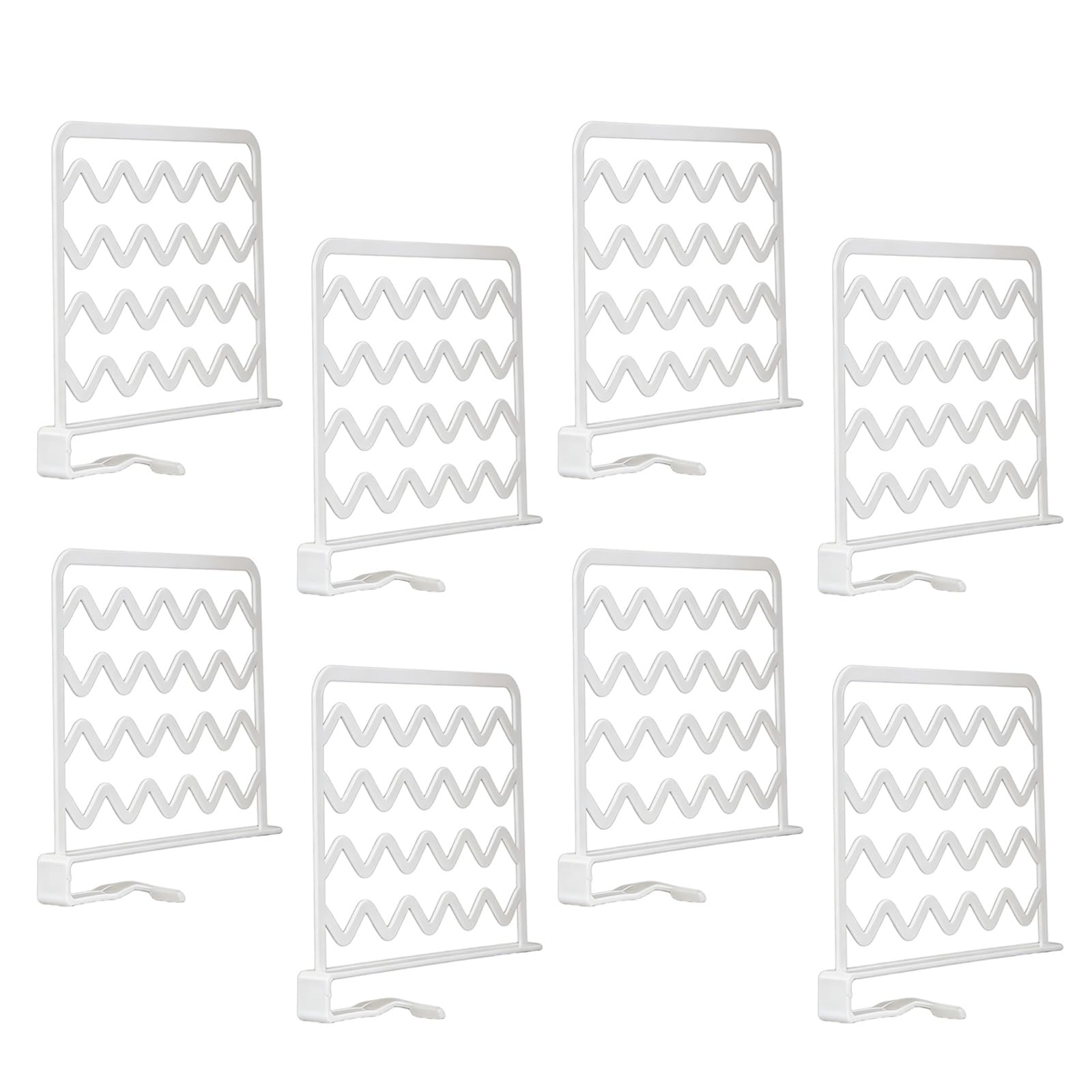 Whoasyst 4 Pieces Translucent Partition Boards for Drawer Cabinet and Offices Filing Shelf Dividers for Organizing Clothes/Books Componentized Shelf Dividers