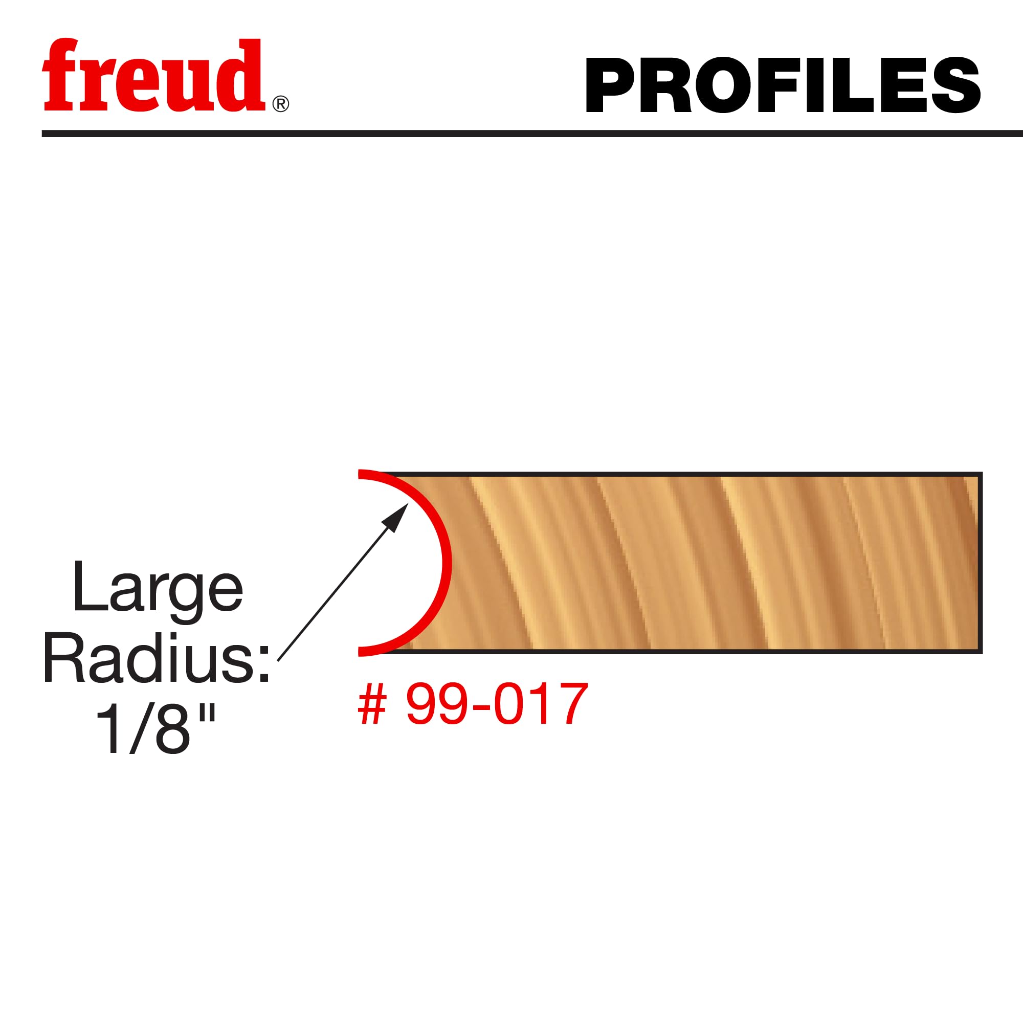 Freud 1/8" Promień złącze kajakowe z trzpieniem 1/2" (99-017)