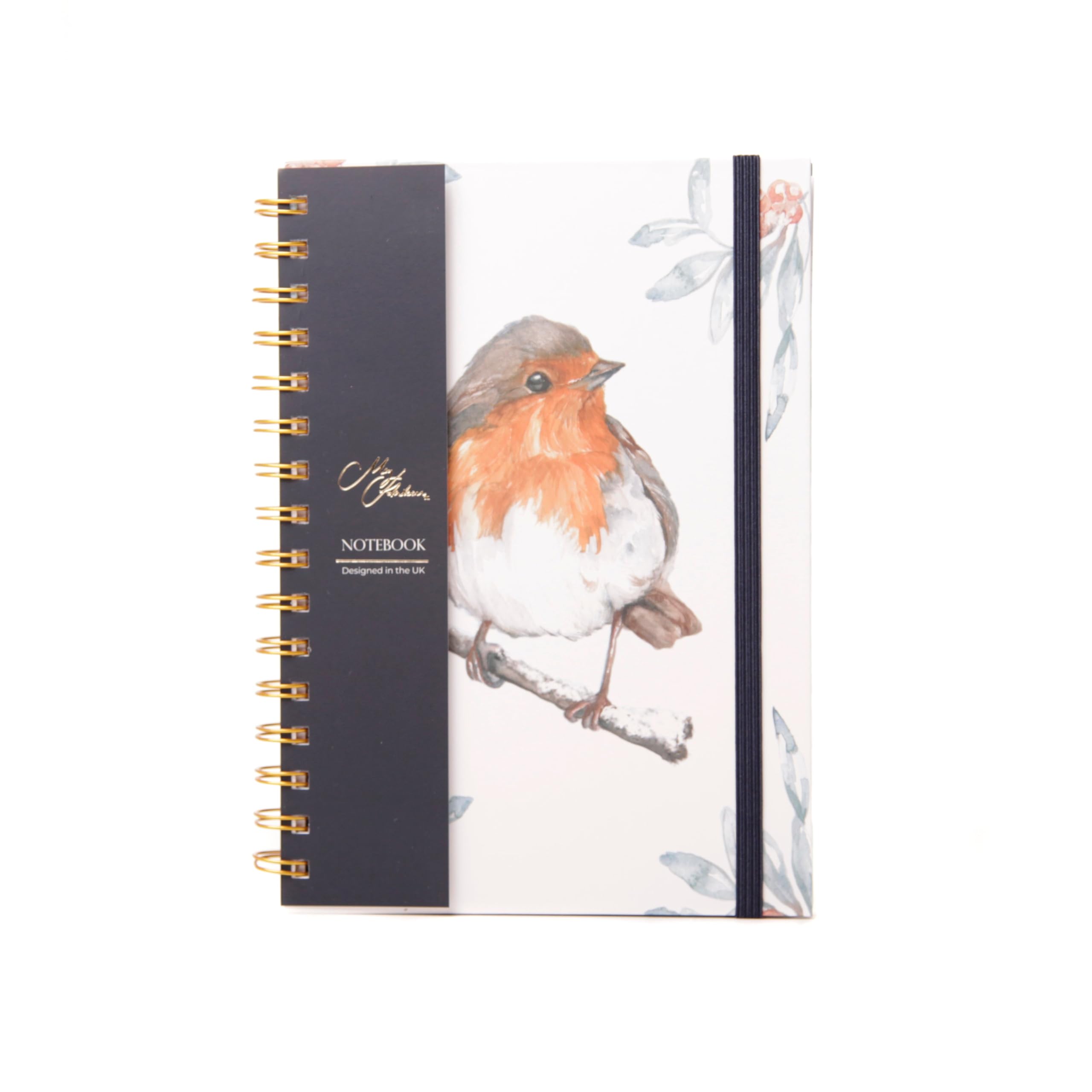 Meg Hawkins 'The Hearth' Robin Watercolour Design A5 Notebook