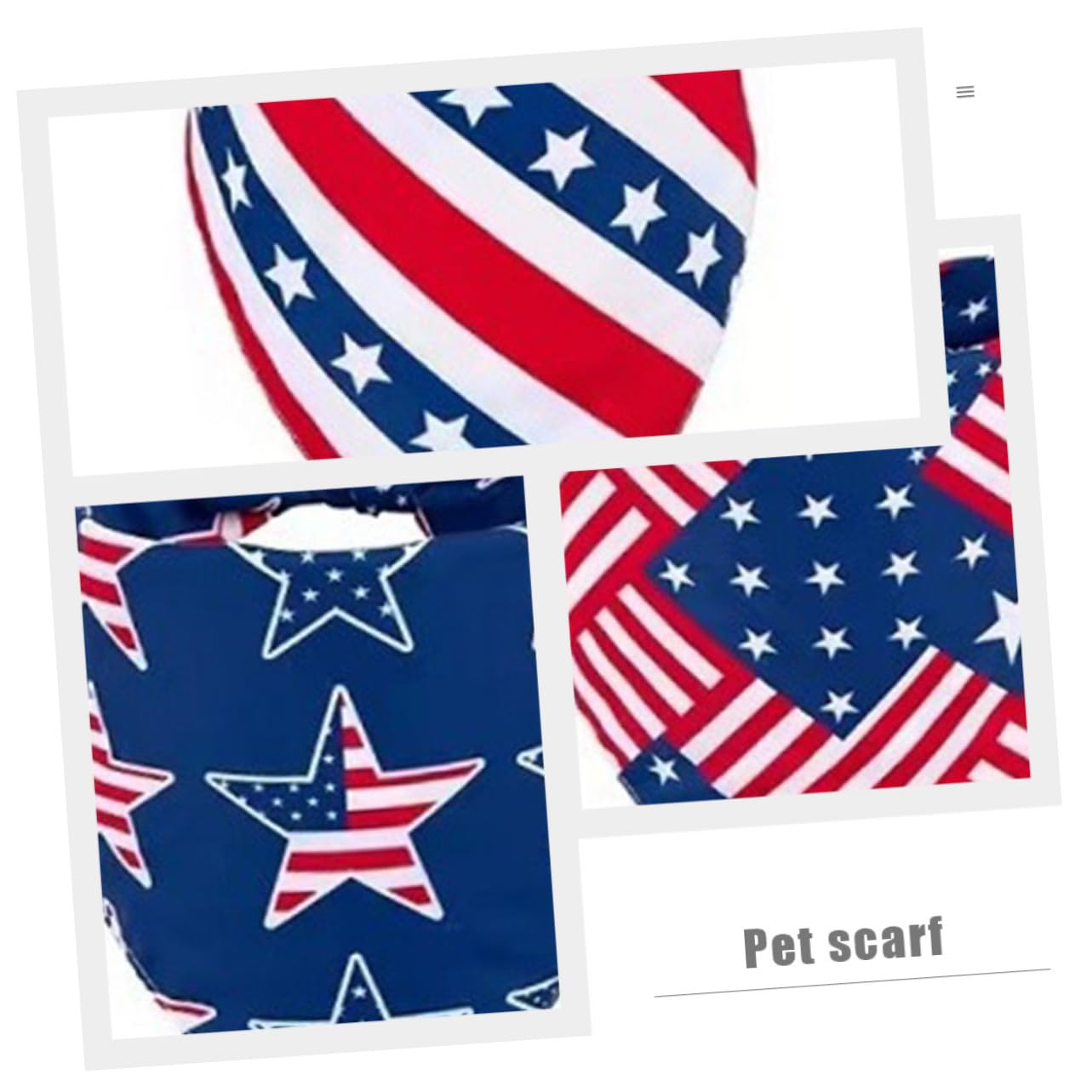 Kisangel 16pièces Bandanas Triangle pour Animaux De Compagnie Écharpes Décoratives Indépendance pour Chiens Et Confortable Et Stylé
