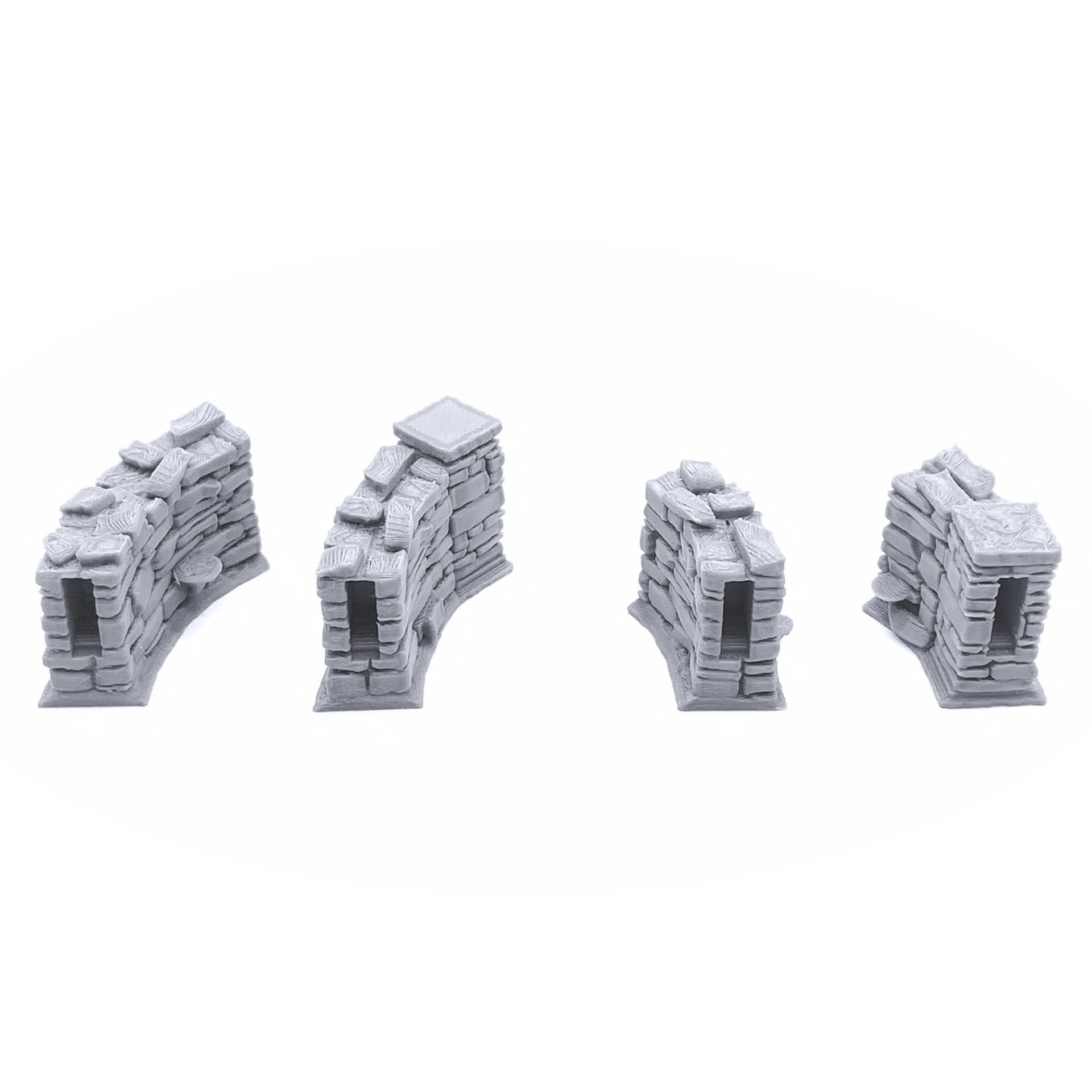 Schist Stone Fences - Terreno DND compatible con Calabozos y Dragones, Warhammer 40k, juegos de guerra en miniatura de 28 mm, juegos de rol de mesa, escenarios de juegos de guerra