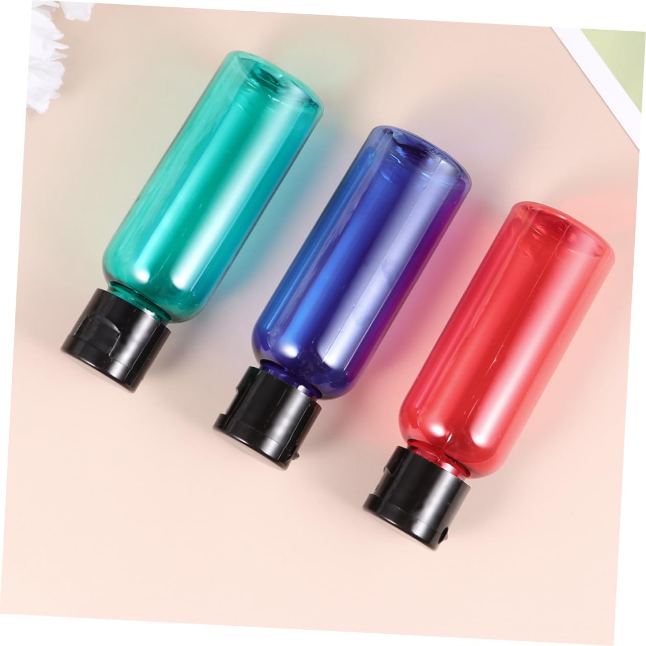 DOITOOL 3 Set Di Flaconi Da Viaggio Ricaricabili Leggeri Da 50 Ml Contenitori Portatili Comprimibili Per Flaconi Di Lozione Set Da 10 Pezzi*3