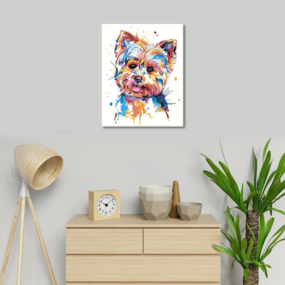 9 Vorgedruckte Leinwände Tiermotive - DIY Malset Für Erwachsene 20x25cm