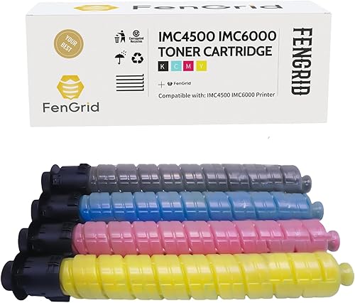 Cartucho de tóner de alta capacidad de repuesto para Ricoh IMC4500 IMC5500 IMC6000, paquete de 4, negro, magenta, cian, amarillo