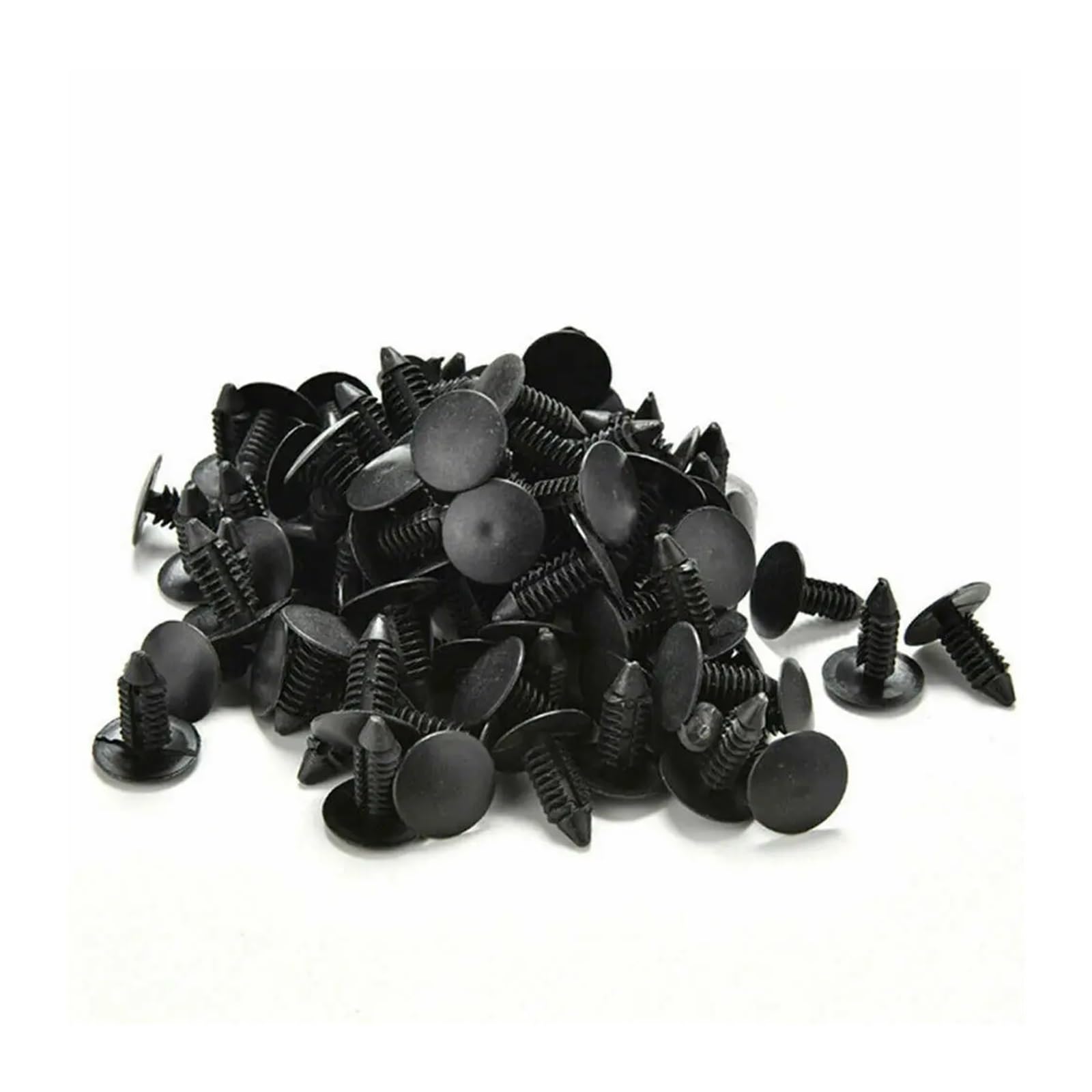 KXFVYNE 10/100pcs Car Interior Roof Fixing Buckles Barbed Wire Clip Fasteners Plastic Rivets Retainer Buckle Push Pin Clips(60pcs)