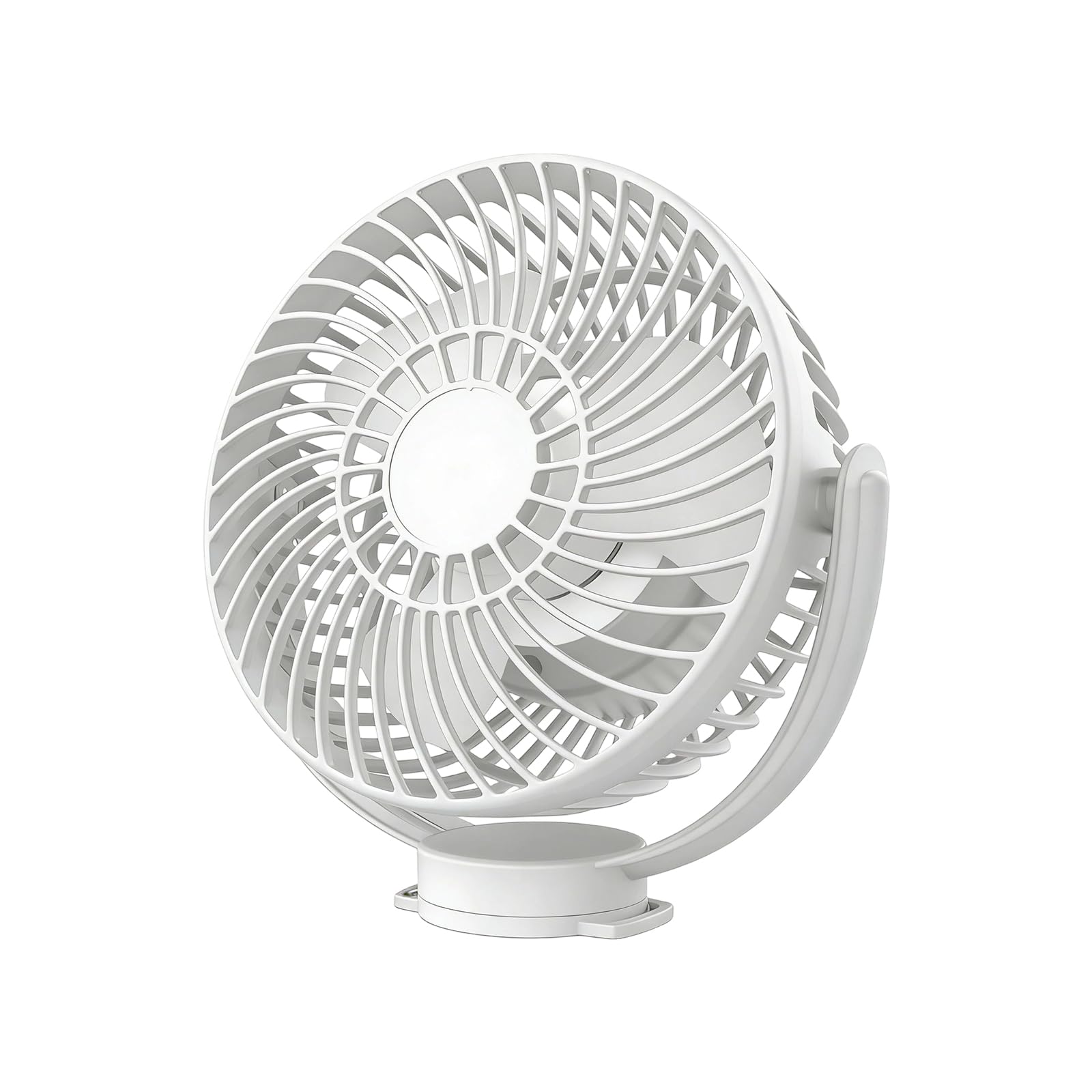TAZIZI Compact Rotating Fan Featuring Sturdy Base and USB Power Input for Vehicles and Small Rooms Car Fan