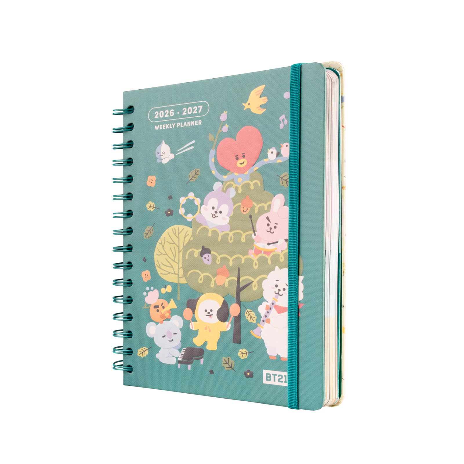 Grupo Erik A5 Academic Diary 2026-2027 Week to View - BT21 Kawaii Gifts | Back to School Planner 2026-2027, Mid Year Diary 2026 2027, A5 Weekly Planner | Kawaii Stationery Gifts