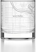 Vista 113 de Well Told Vaso de whisky grabado con mapa de Phoenix, Arizona Rocks, vaso de whisky antiguo (325ml, transparente), vaso de whisky grabado, regalos