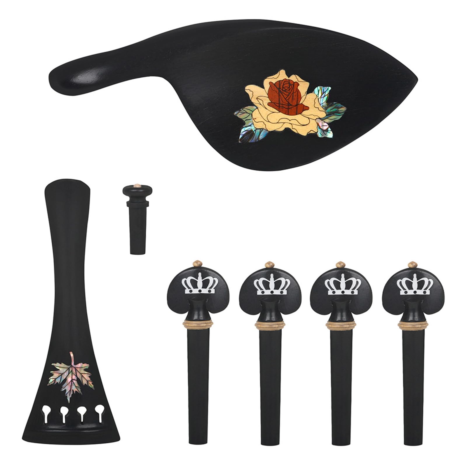 Crown Psa 2 Set Completo Raccordi In Ebano Per Violino 4/4