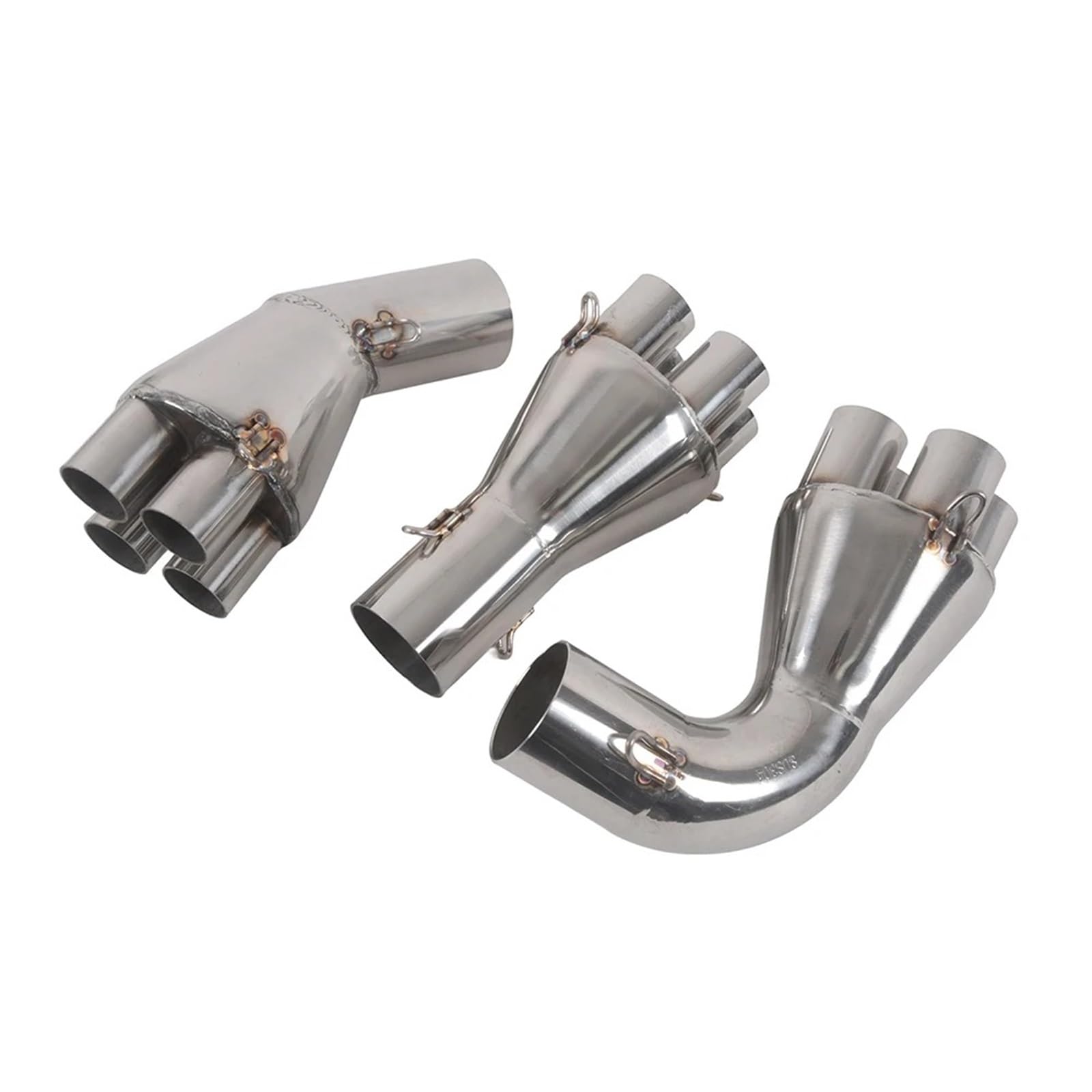 Silenziatore Scarico Moto Per BMW K75 K100 K100RS K1100 K 75 100 1100 RS Adattatore Tubo Scarico In Acciaio Inossidabile Aggiornamento Collettore 4 In 1 Moto Cafe Racer(B)