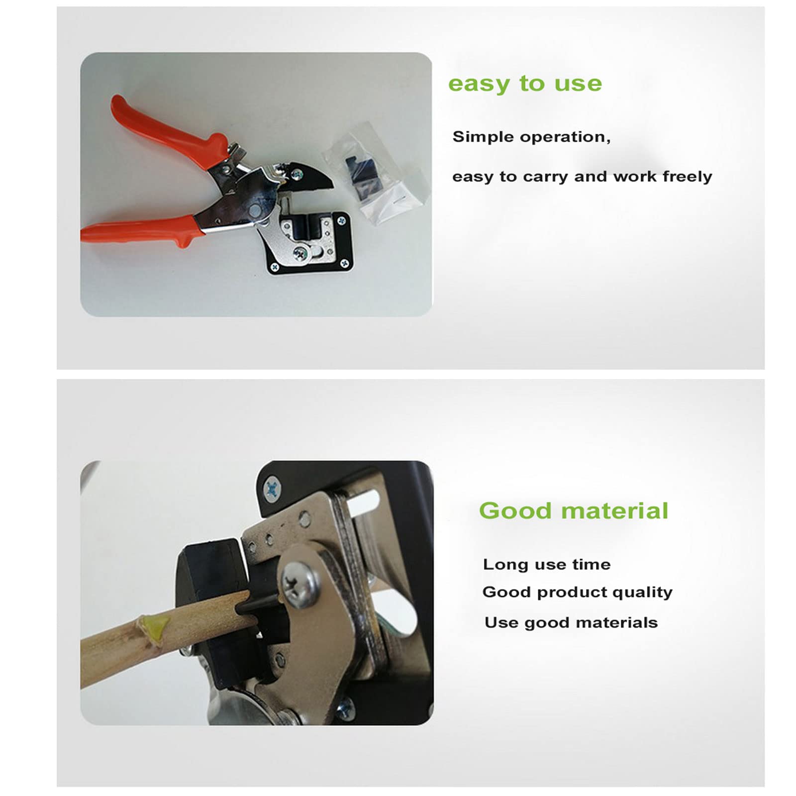 Forbici Innesto Professionale Kit + Forbici da Potatura Bypass+Cesoie Dritte per Alberi da Frutto, Professionale Macchina Innesto per Efficiente Potatura e Innesto per Alberi da Frutto/Pianta/Ramo