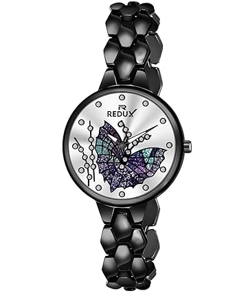Redux GW-202 Pretty Butterfly Dial Analogue Watch for Womens & Girls