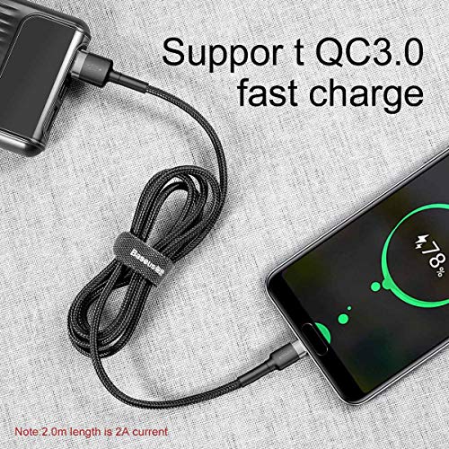 Cabo Carregador Usb Tipo - C 2 Metros Baseus Cafule