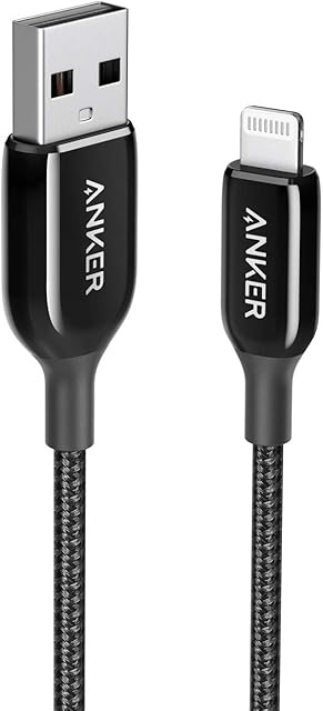 iPhone Charger Cable, Anker PowerLine+ III Lightning to USB A Cable, USB Charging/Sync Lightning Cord Compatible with iPhone 11 / Xs MAX/XR/X / 8/7 / AirPods, iPad and More (3ft, black)