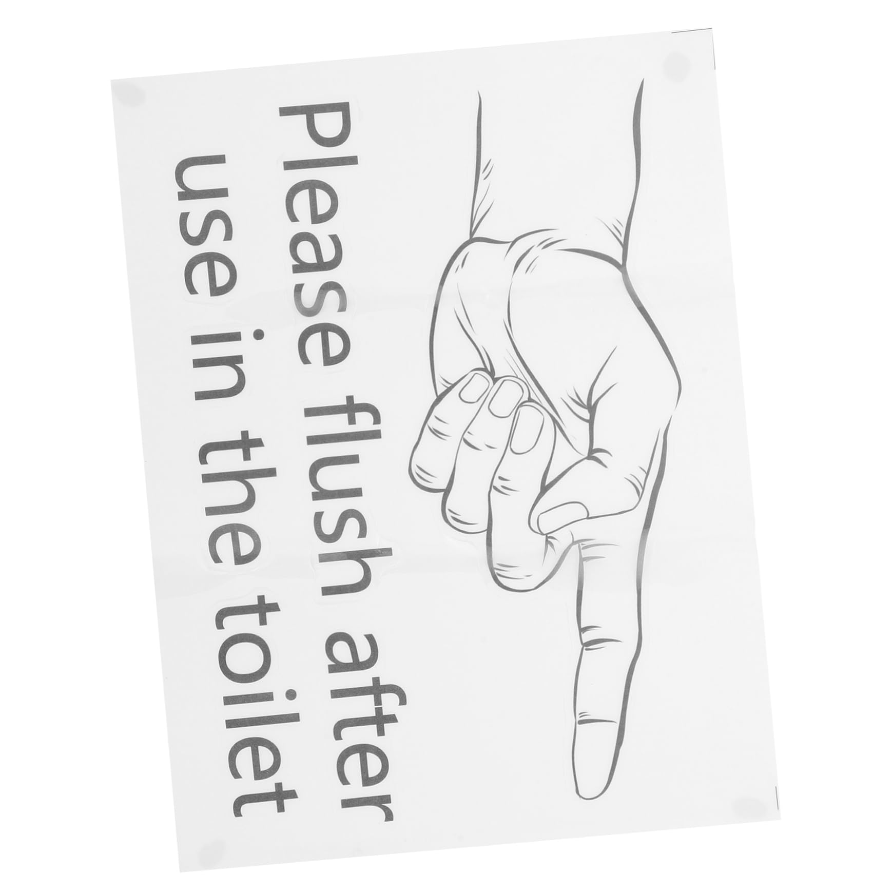 SOESFOUFU Bathroom Toilet Seat Reminder Sticker Self-adhesive Decal for Safety Wall Decor for Washrooms and Restrooms Prominent Warning Sign for Proper Usage