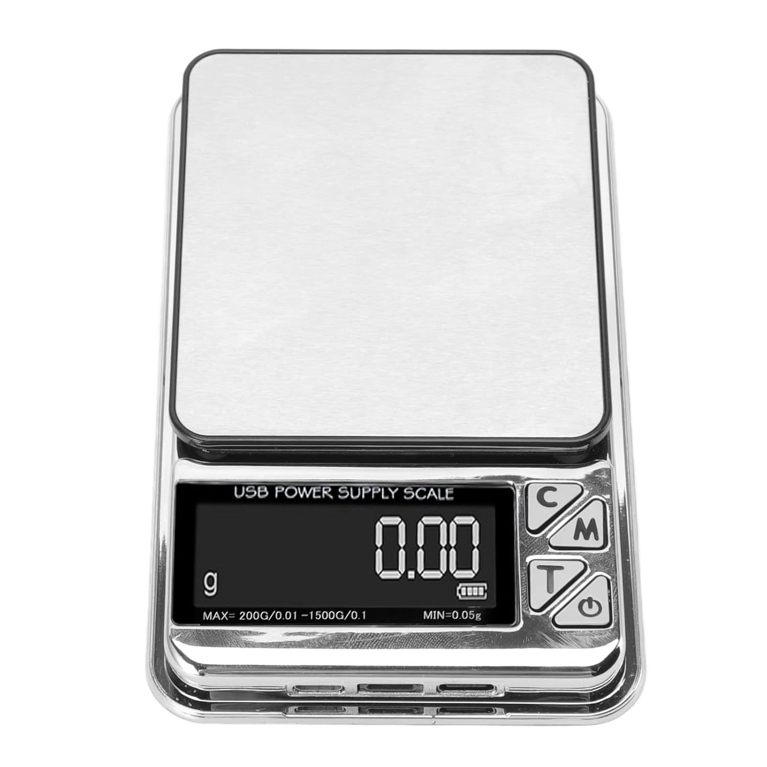 Home Digital Kitchen Scale High Accuracy USB Rechargeable Stainless