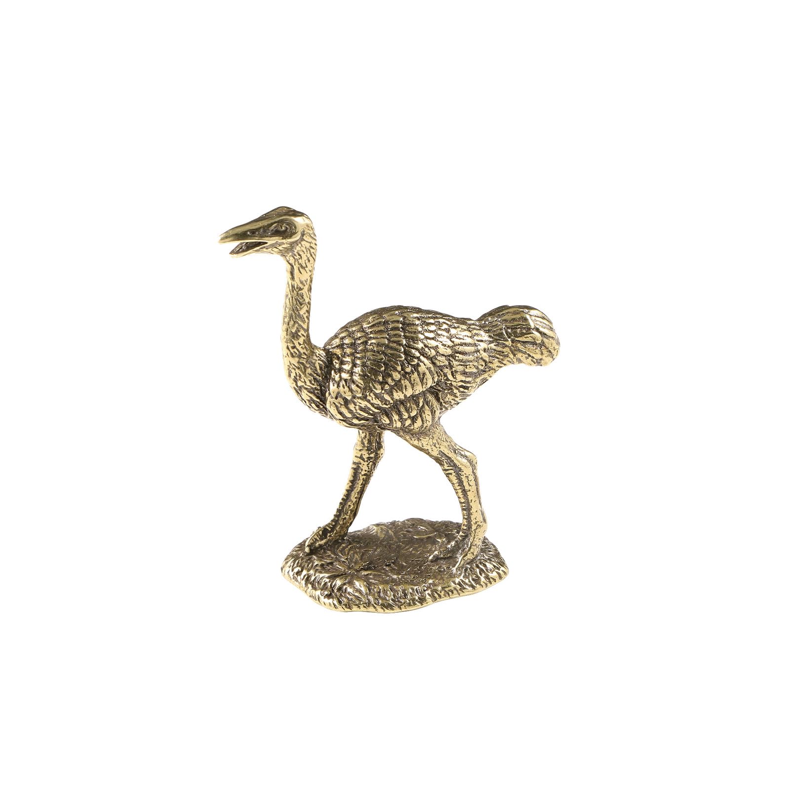 Petits Ornements en Laiton — Statues en Laiton de Style Rustique pour étagère ou Exposition sur étagère, Sculptures Vintage Faites Main