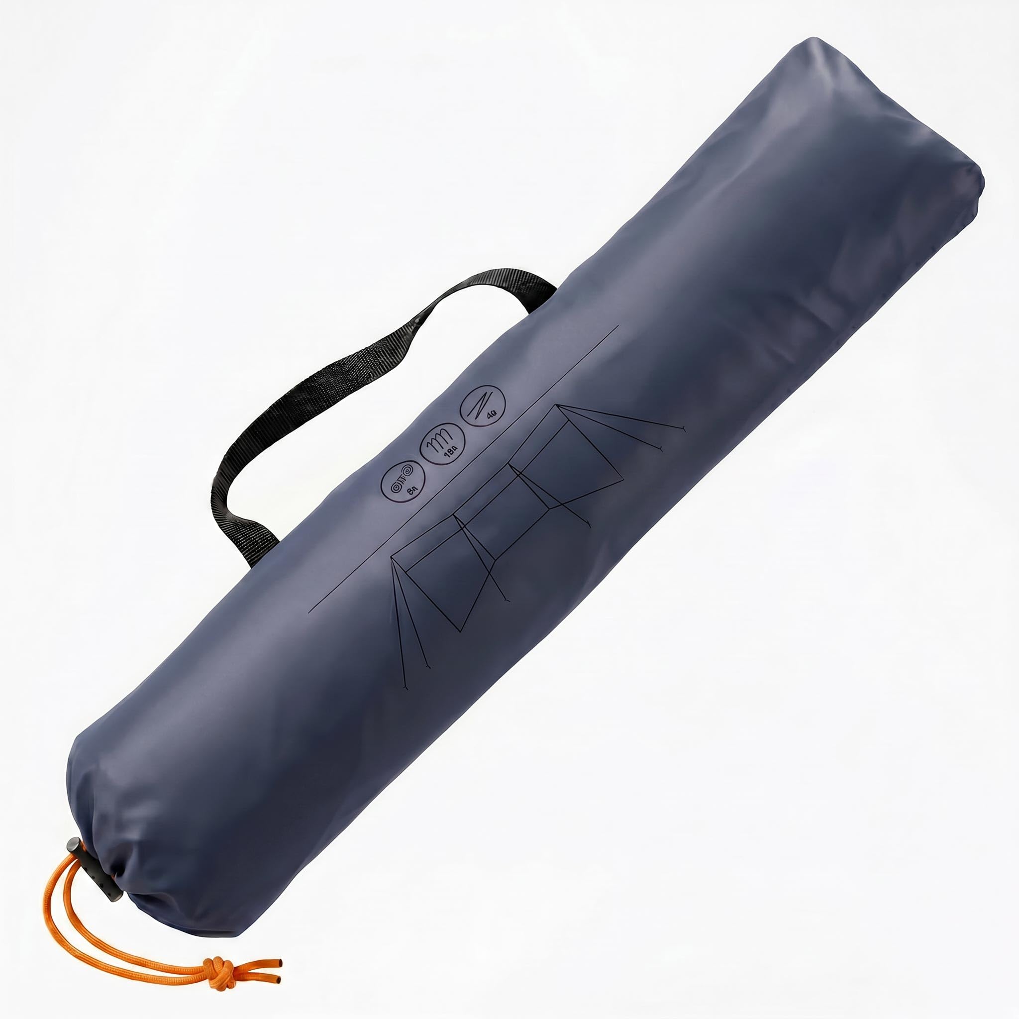 Brise-vent bleu avec sac de transport - 500 x 140 cm - Brise-vue pour camping avec corde et piquets - XL - Clôture de plage brise-vue pour mer, jardin, piscine - Mur espagnol