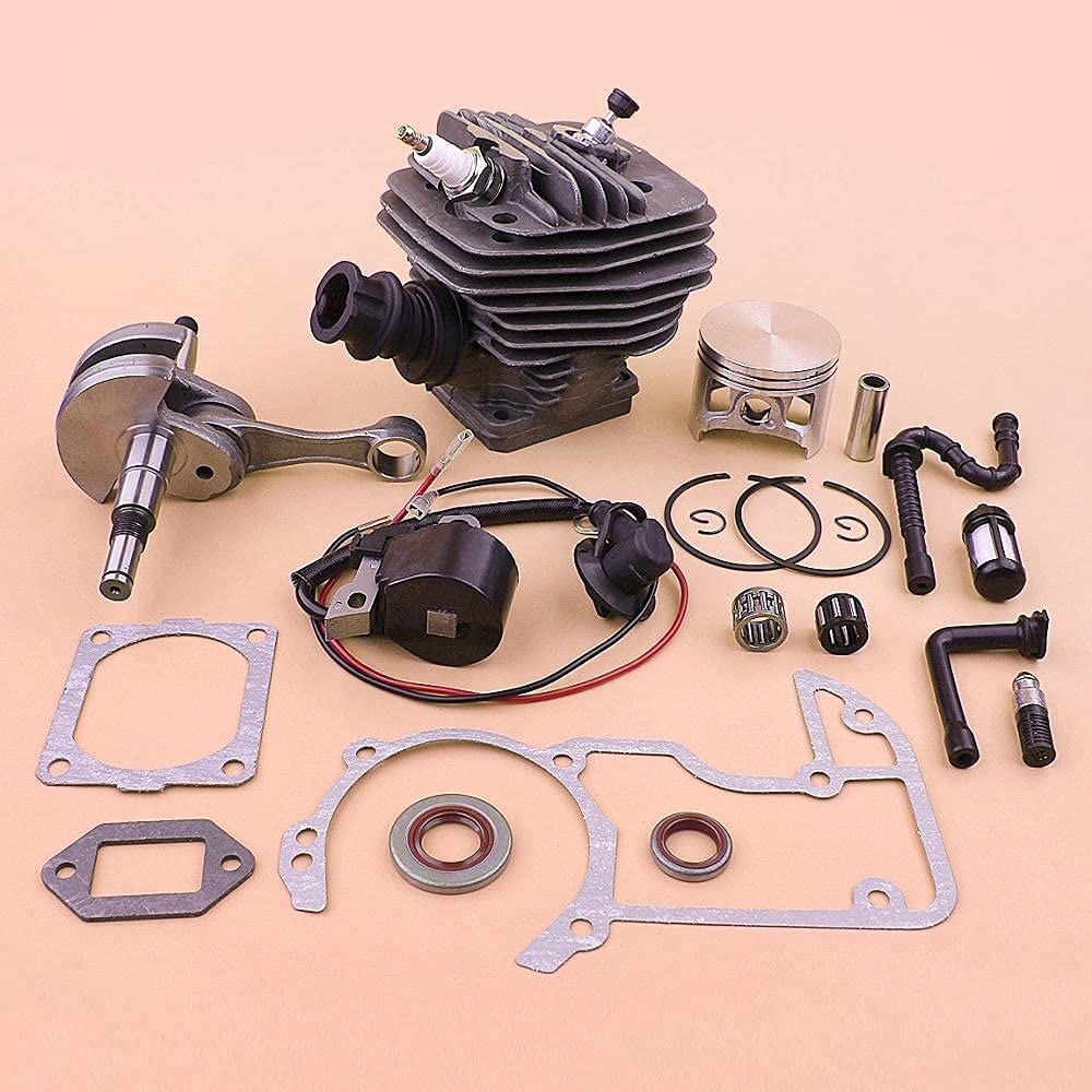 Kit de bobina de encendido de cigüeñal de pistón de cilindro de 54mm, juego de tubo flexible de filtro de aceite y combustible, for motosierra STIHL, MS660 066 MS 660 Pistón de cilindro de jar