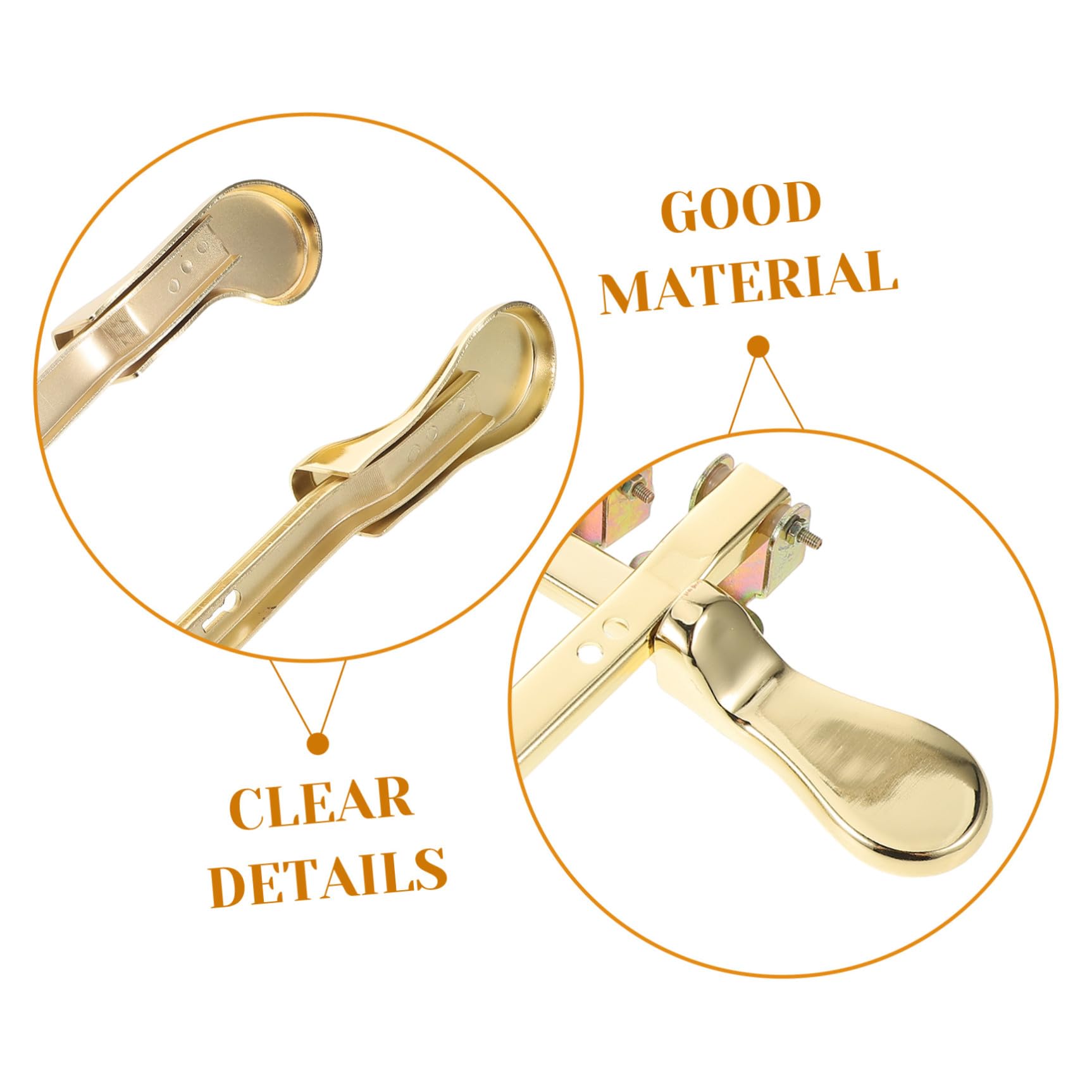 Sustain Pedal für Klavier, 3 Stück-pack, Doppelloch, Metall, Gold